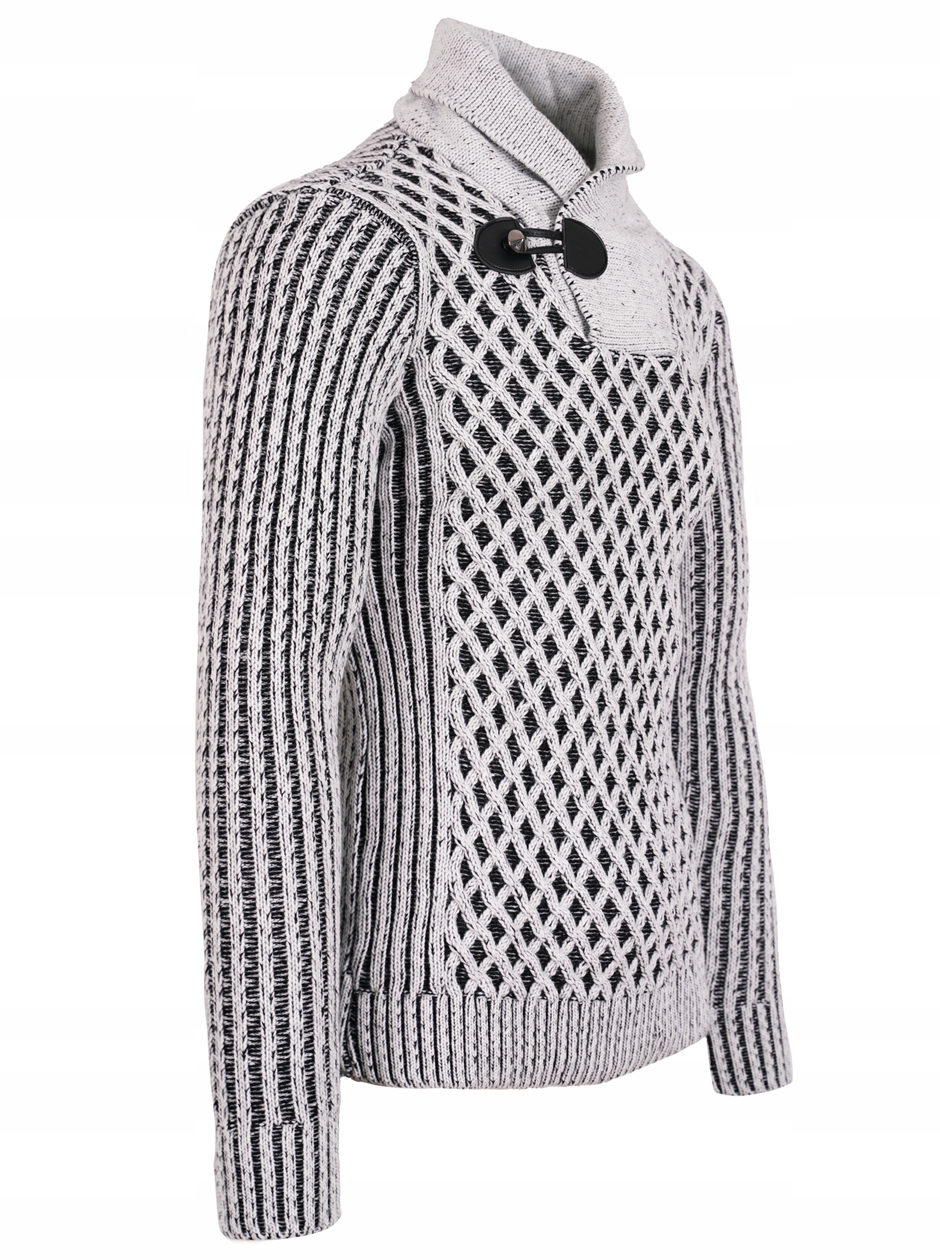 SWETER BIAŁY WEŁNIANY MĘSKI ZIMOWY GRUBY GOLF 3XL Marka inna