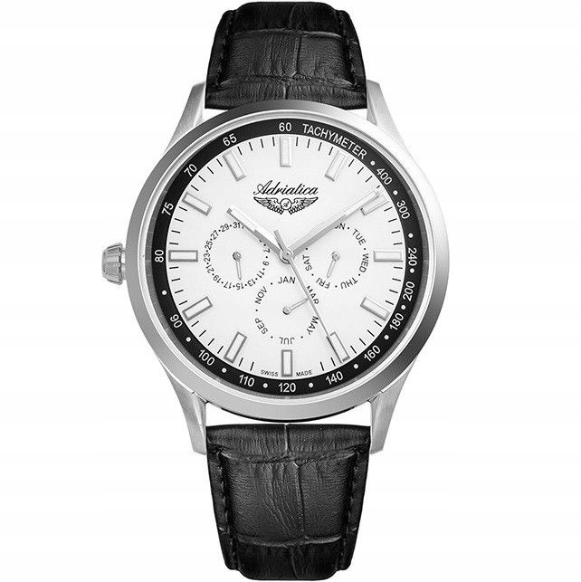 Pánské Hodinky Adriatica na řemínku A8252.5213QF Multifunkční Swiss Made