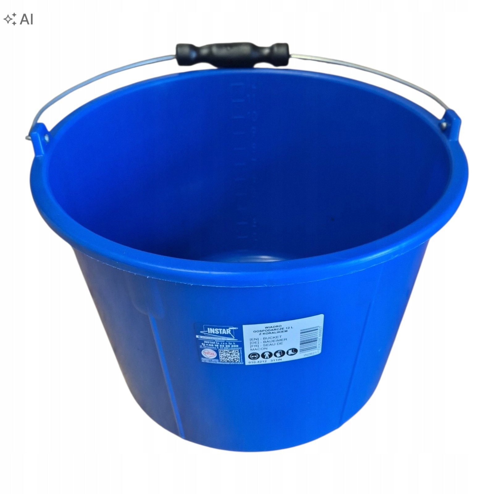 Wiadro Instar z uchwytem 12 l gospodarcze
