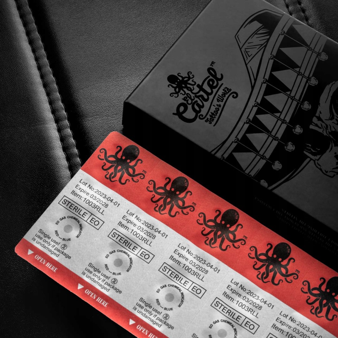 Cartridge do tatuażu El Cartel V2 0.18 5RL Long Taper 10 szt. Moc 100 W