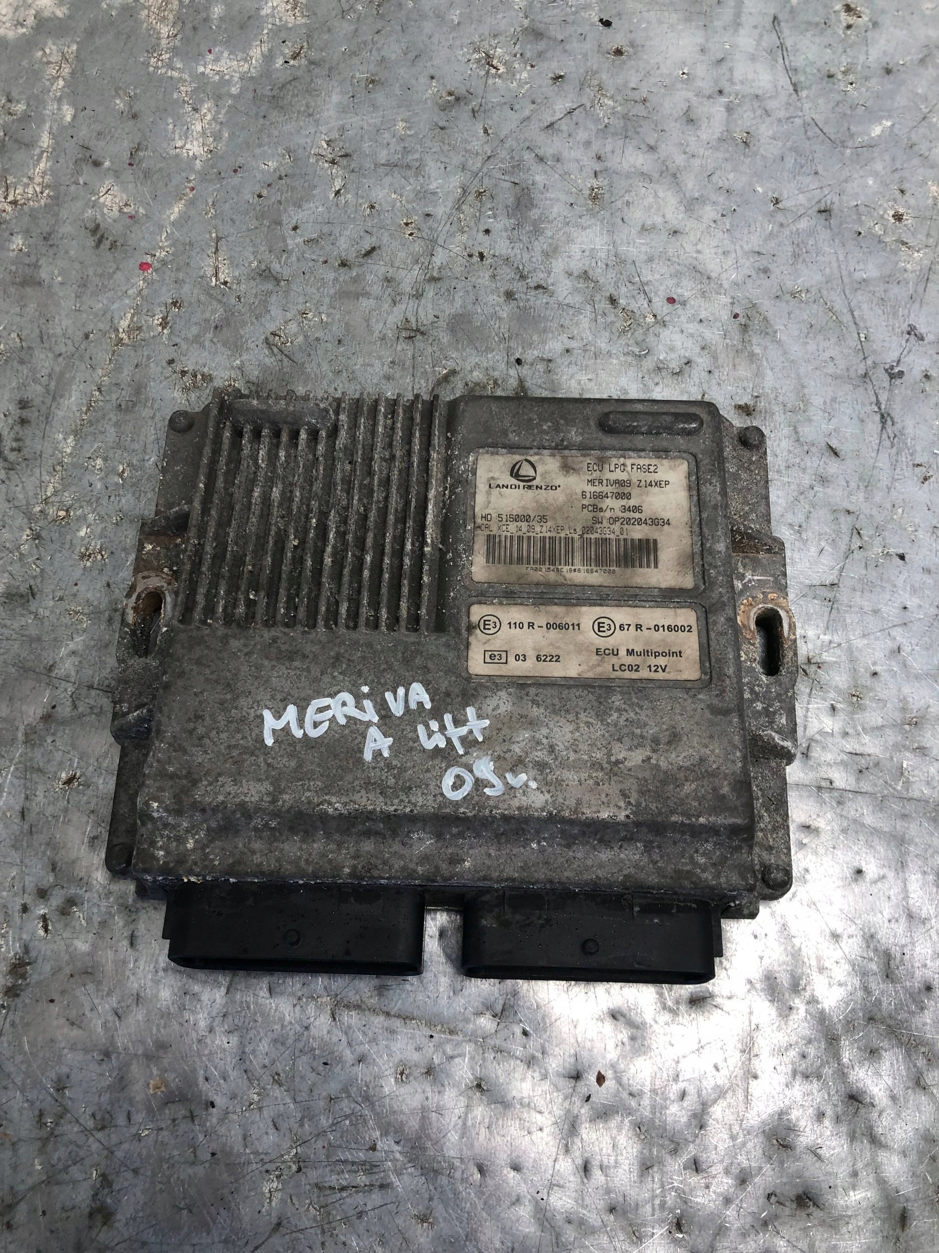 computer LPG OPEL MERIVA A LIFT 616647000
