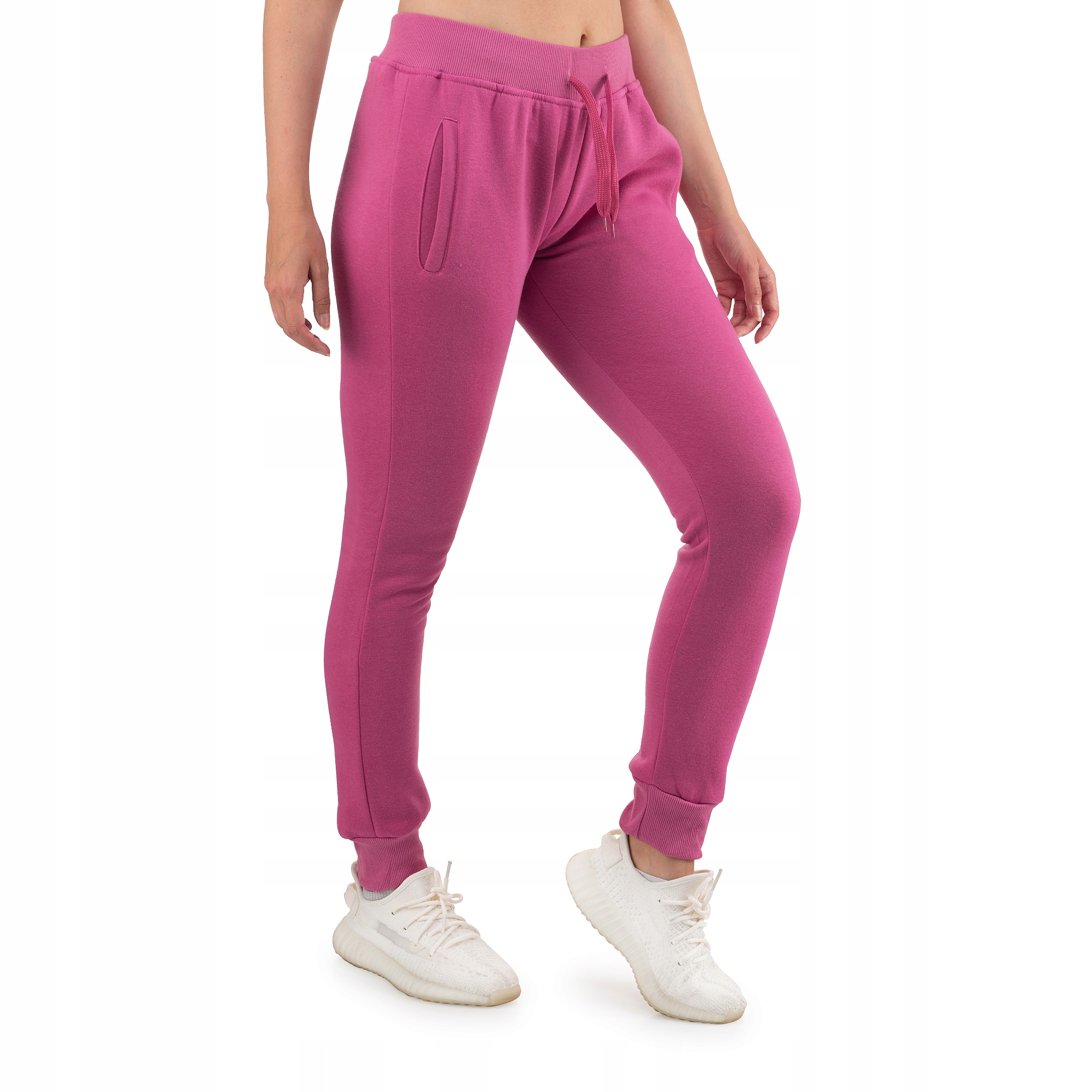 CK01 roz. S DAMSKIE SPODNIE DRESOWE GŁADKIE Wzór dominujący bez wzoru