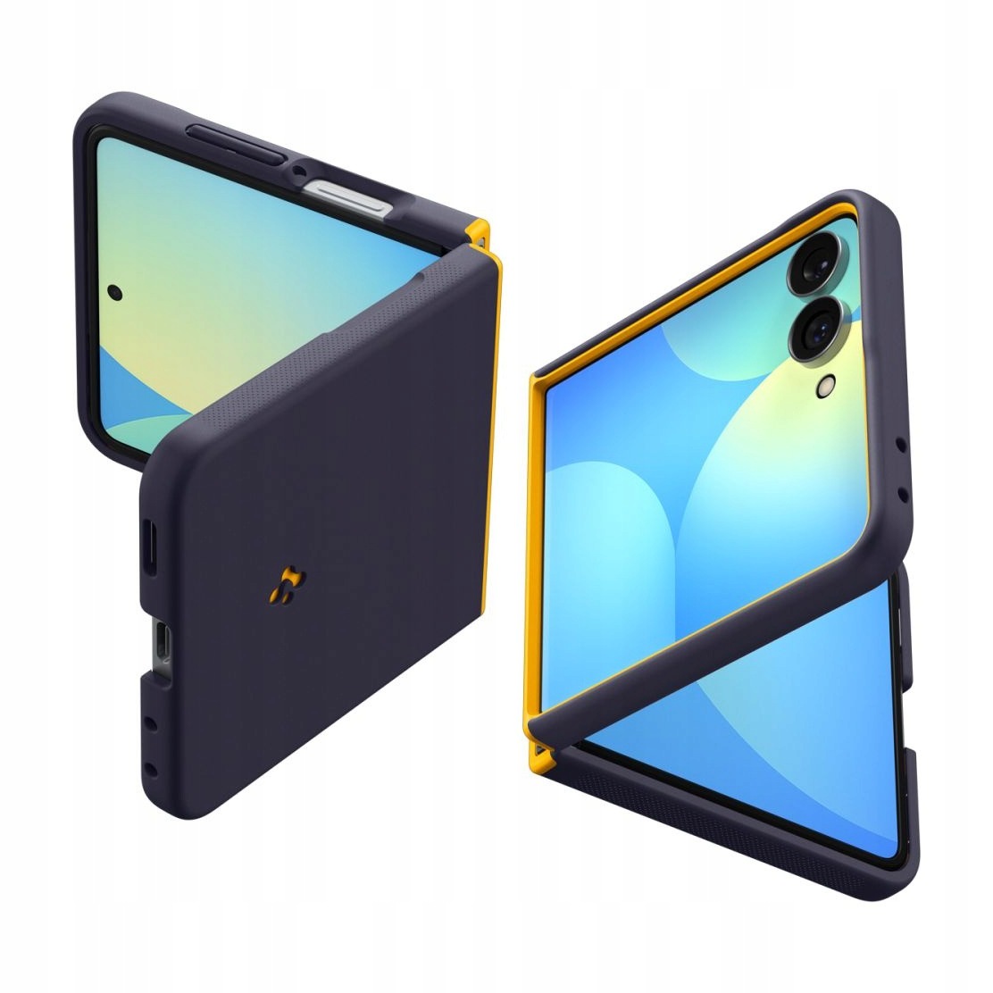 Etui do Samsung Galaxy Z Flip 8 Spigen Nano Pop MagSafe granatowo-żółte