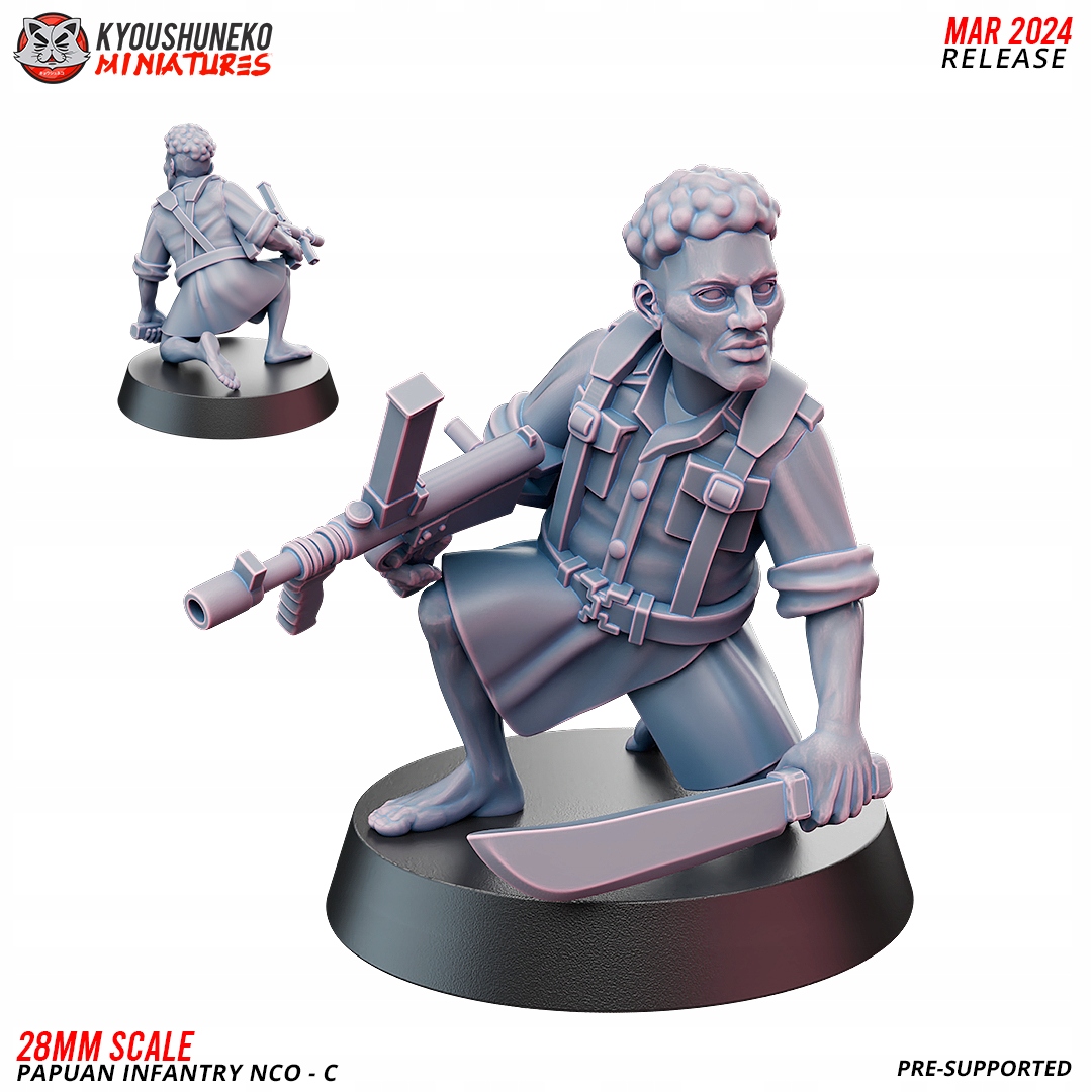 Papuan Infantry NCO C Kyoushuneko Miniatures