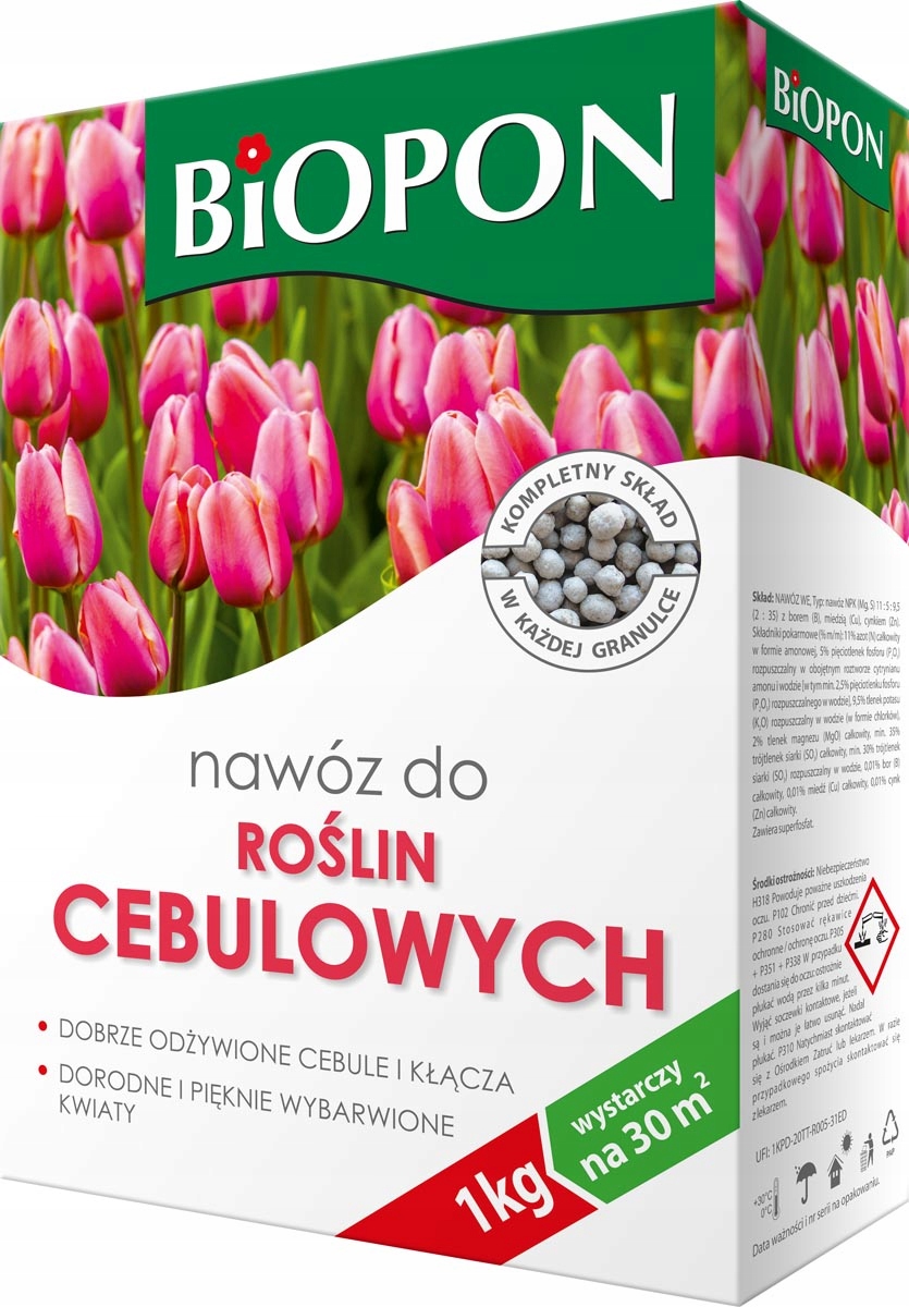 

Biopon Nawóz do roślin cebulowych 1kg Cebulki