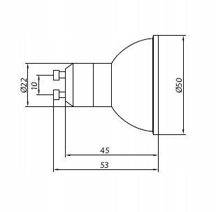 ŻARÓWKA LED GU10 5W = 40W / BIAŁA CIEPŁA Kod producenta 5901730200256