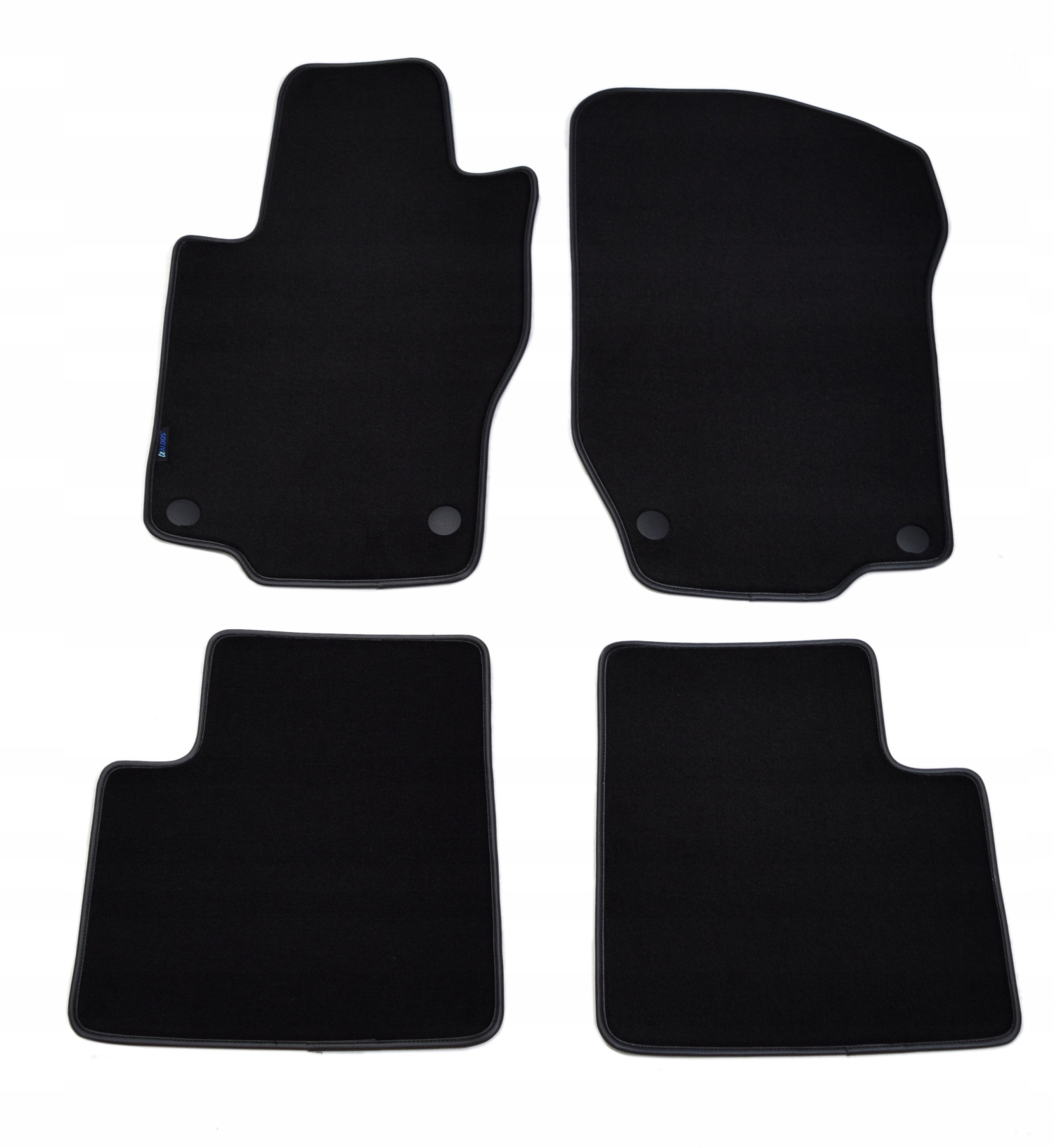 Černé velurové koberce Diamond, Lamówka Mercedes Gl X164 2006-2012
