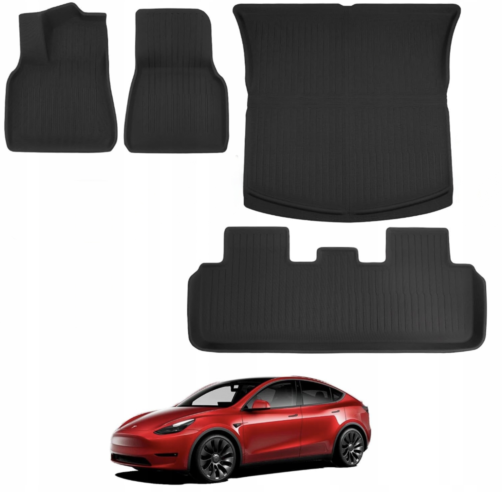 BASENOR Tesla Model 3, maty podłogowe 3D zestaw Ż458