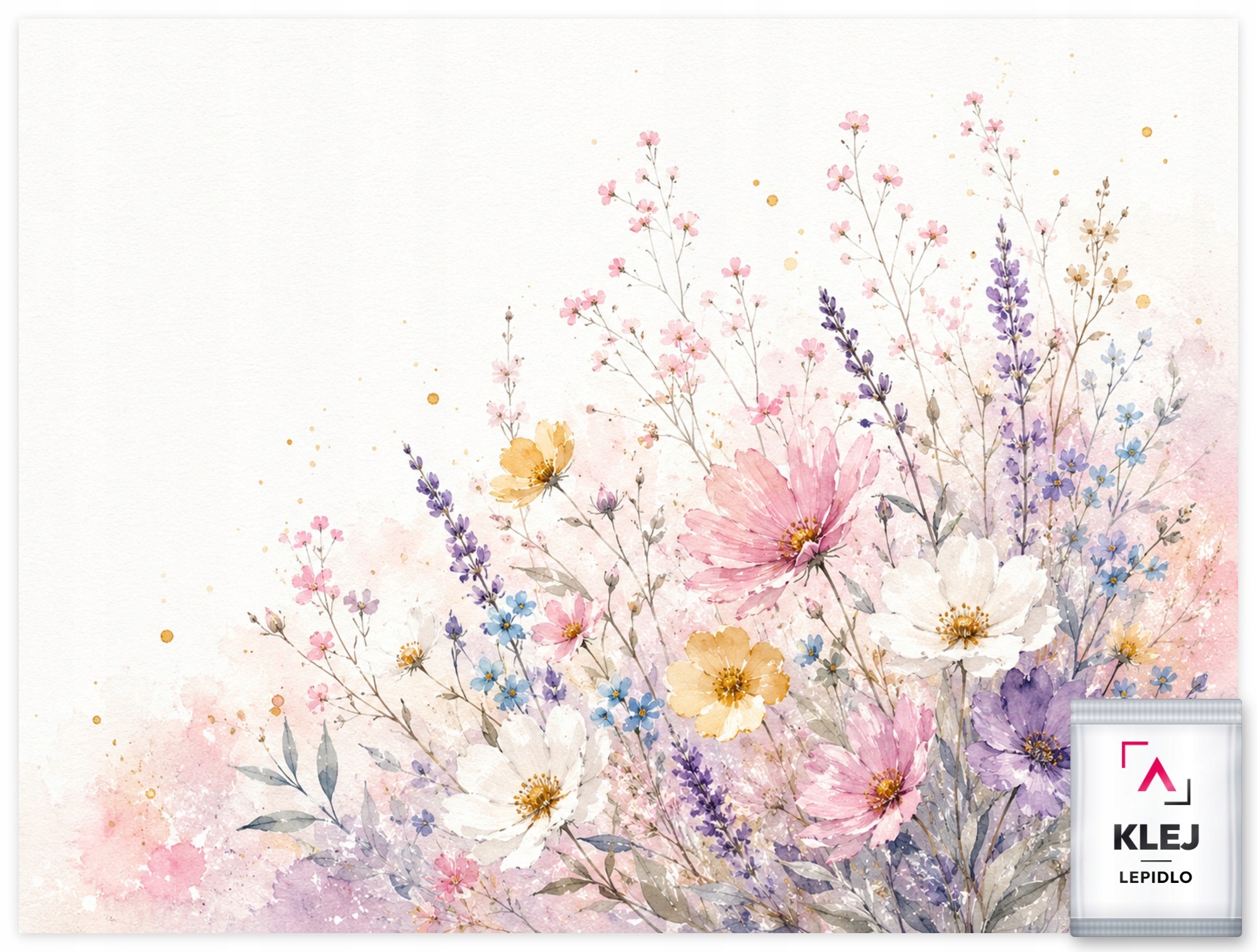 Fototapeta Flizelina Akvarel Příroda Barevné Květiny Jaro 312x219 130g