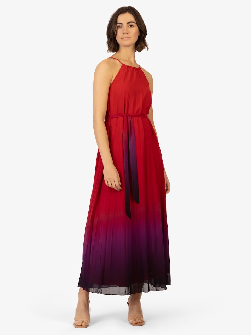 Apart Fashion Šaty Ombre Červené 36 7BA
