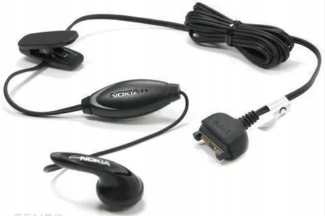 SŁUCHAWKI PRZEWODOWE DOUSZNE NOKIA HS-5 CZARNE Kolor czarny