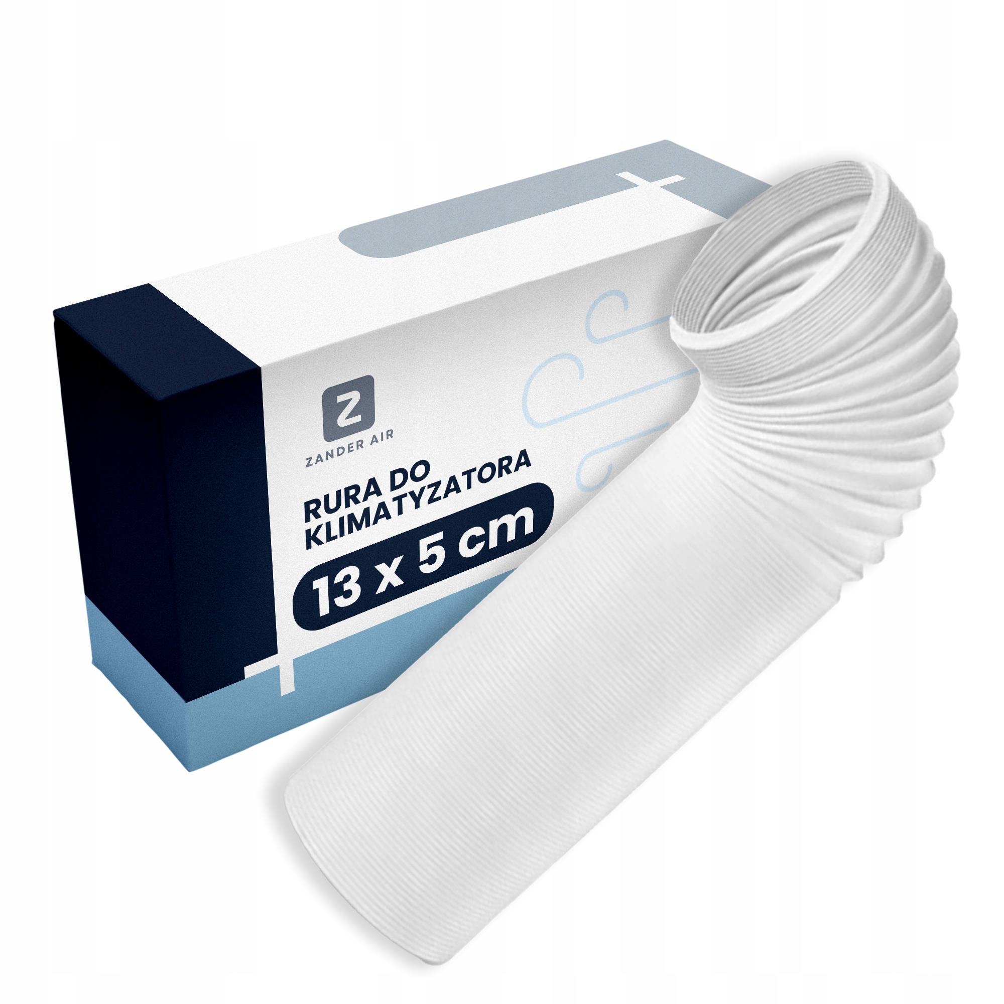 Trubka Pro Přenosnou Klimatizaci 13 cm 5 m Bílá Flexibilní Hadice Pro Klima
