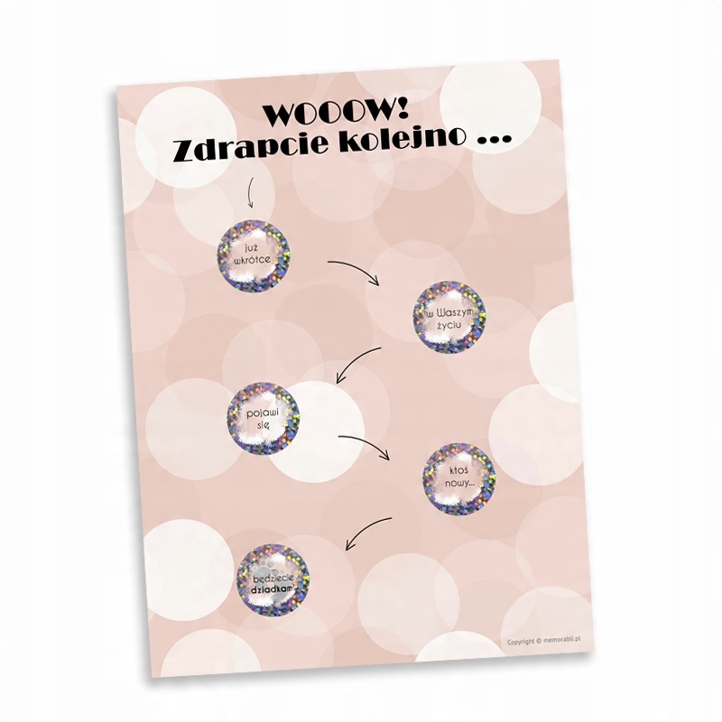 

Kartka zdrapka - zostaniecie dziadkami ciąża