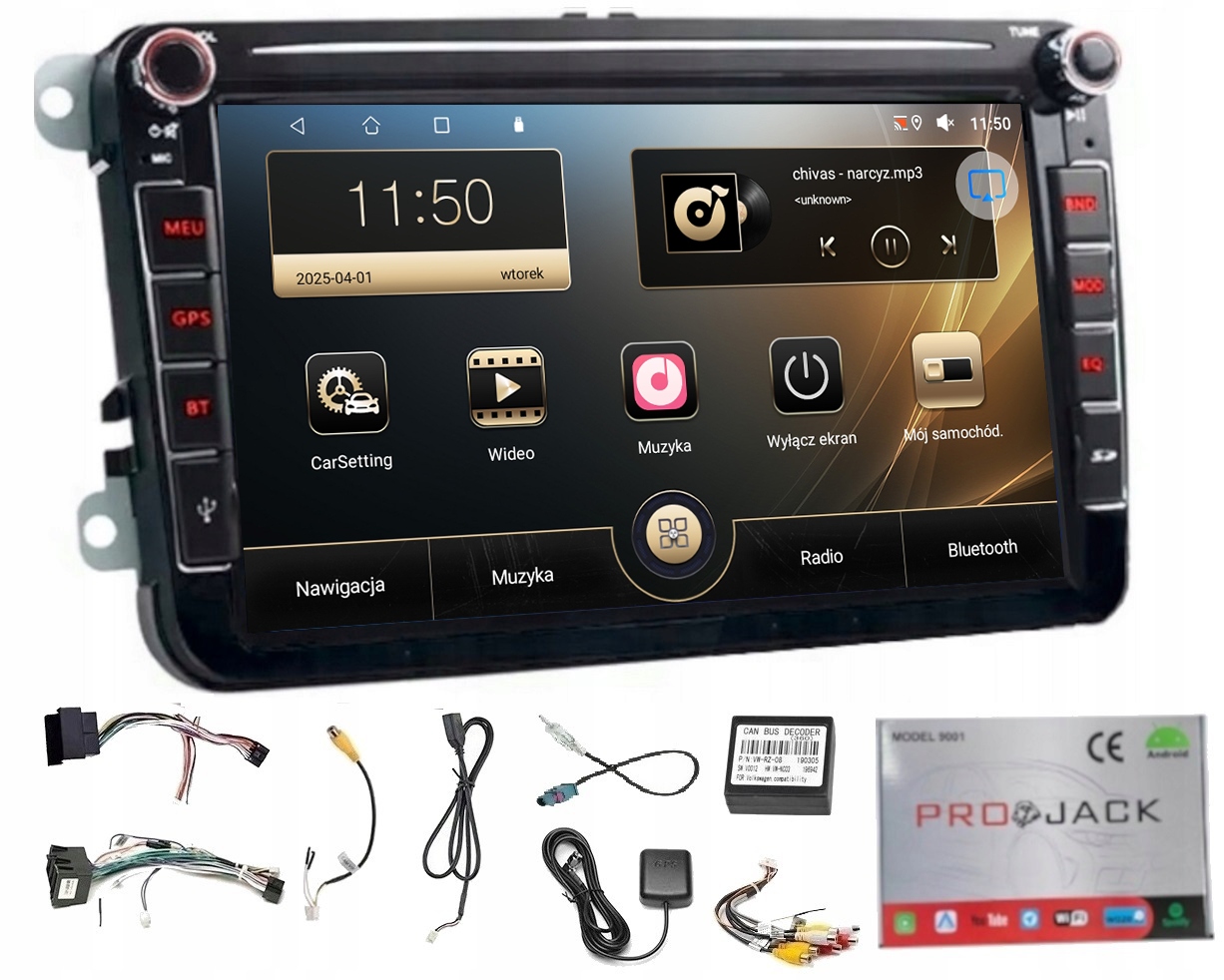 Autorádio Gps Android Vw Sharan 2010-2022 Wifi Carplay 64GB