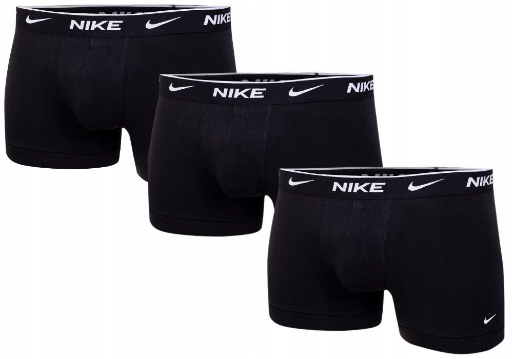 Nike Bokserki Męskie Trunk 3 Pak Czarne r.M