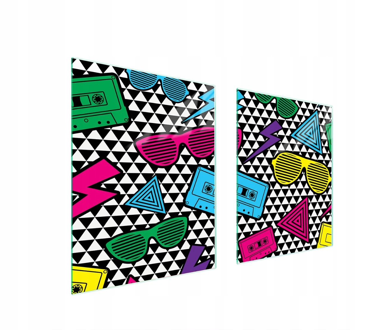 7v1 skleněná ochranná deska na sporák 85x52 Pop Art.
