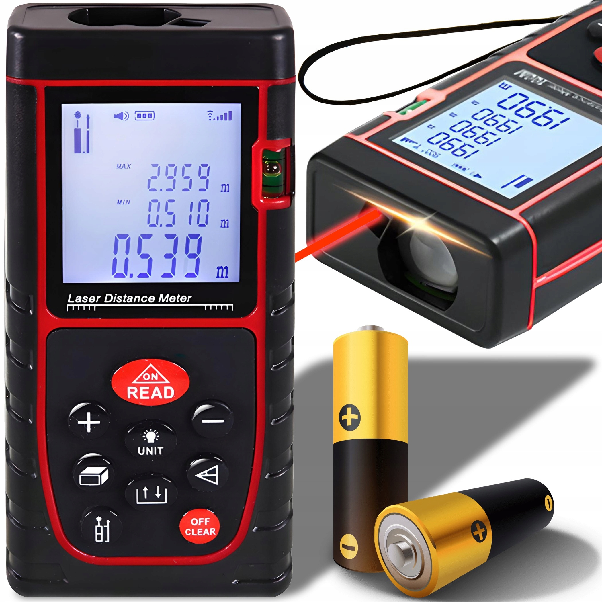 Лазерный дальномер транспортир Цифровой измеритель расстояния спиртовой уровень память 40 м