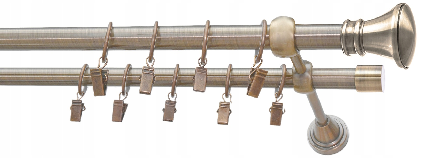 

Karnisz sufitowy podwójny Metal 25mm 250cm