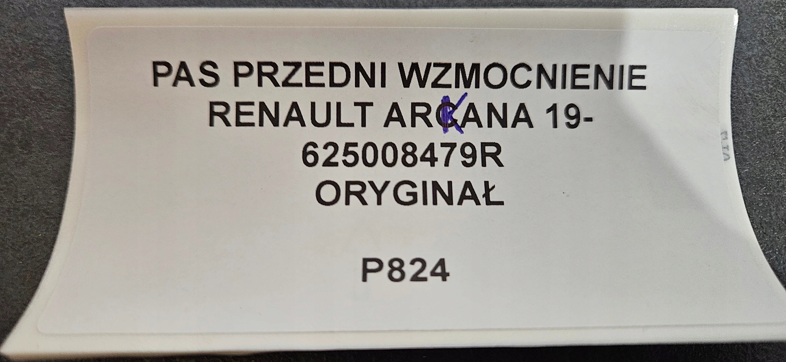 support panel for radiators pillar RENAULT ARKANA 19- original 625008479R