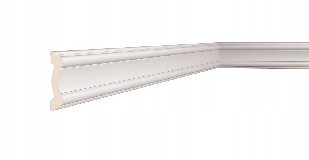 Stěnová lišta římsová 8 cm tvrdá nehořlavá border dekorativní štukatura 2 m