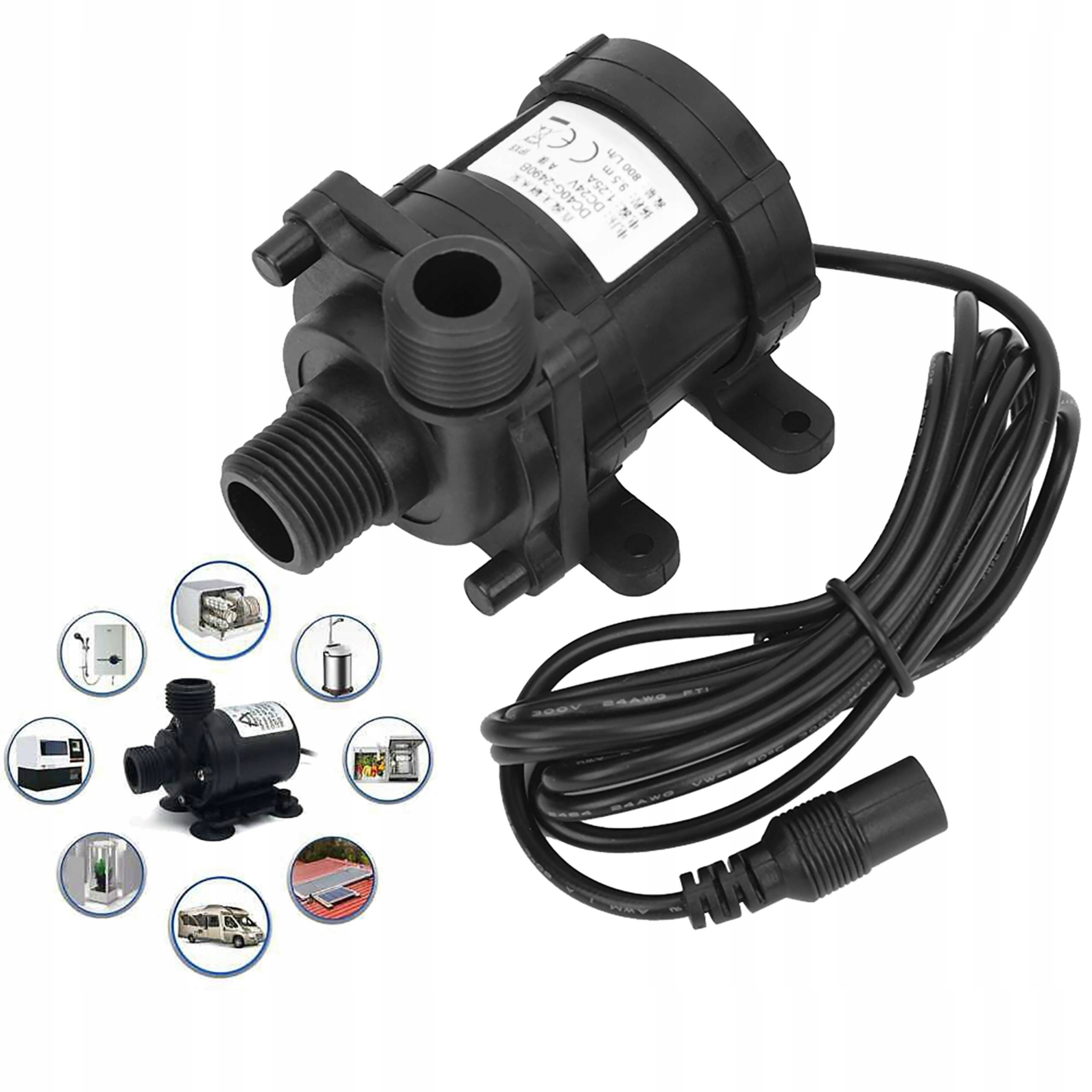 POMPKA DC 24V BEZSZCZOTKOWA FONTANNA POMPA Producent inna