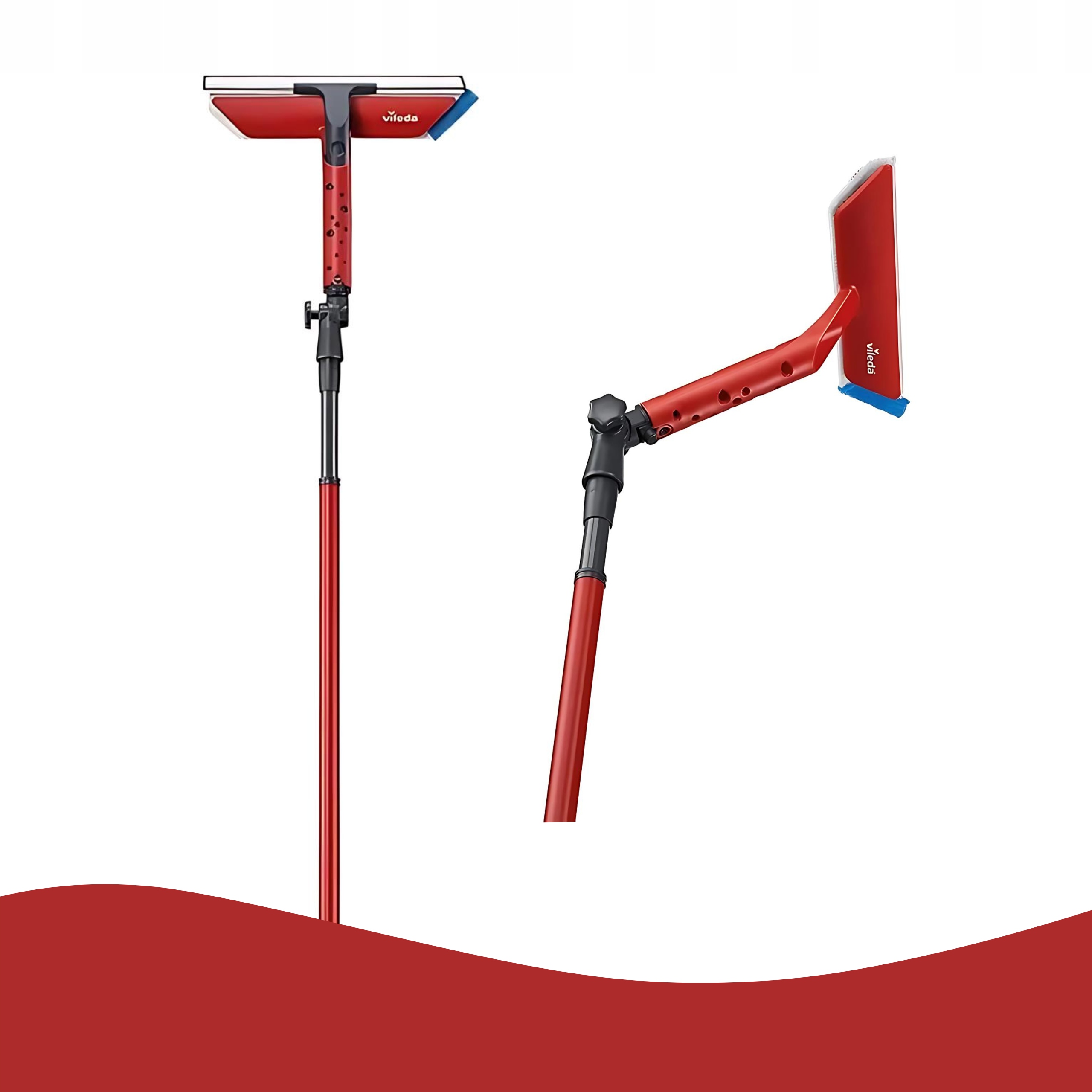 VILEDA MYJKA ŚCIĄGACZKA DO OKIEN Z DRĄŻKIEM 2w1 DO ŚWIETLIKÓW DACHOWYCH Marka Vileda