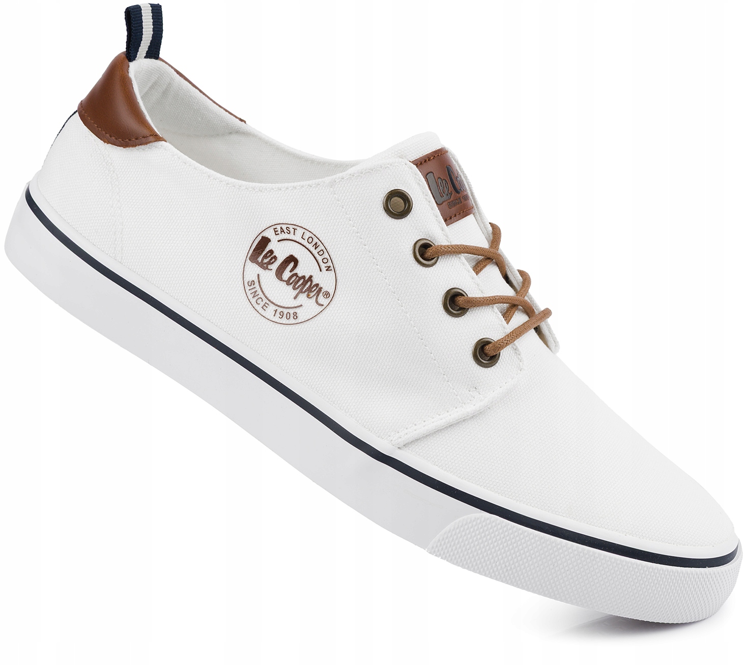 Lee Cooper Męskie Buty Trampki Niskie Klasyczne Białe r. 42