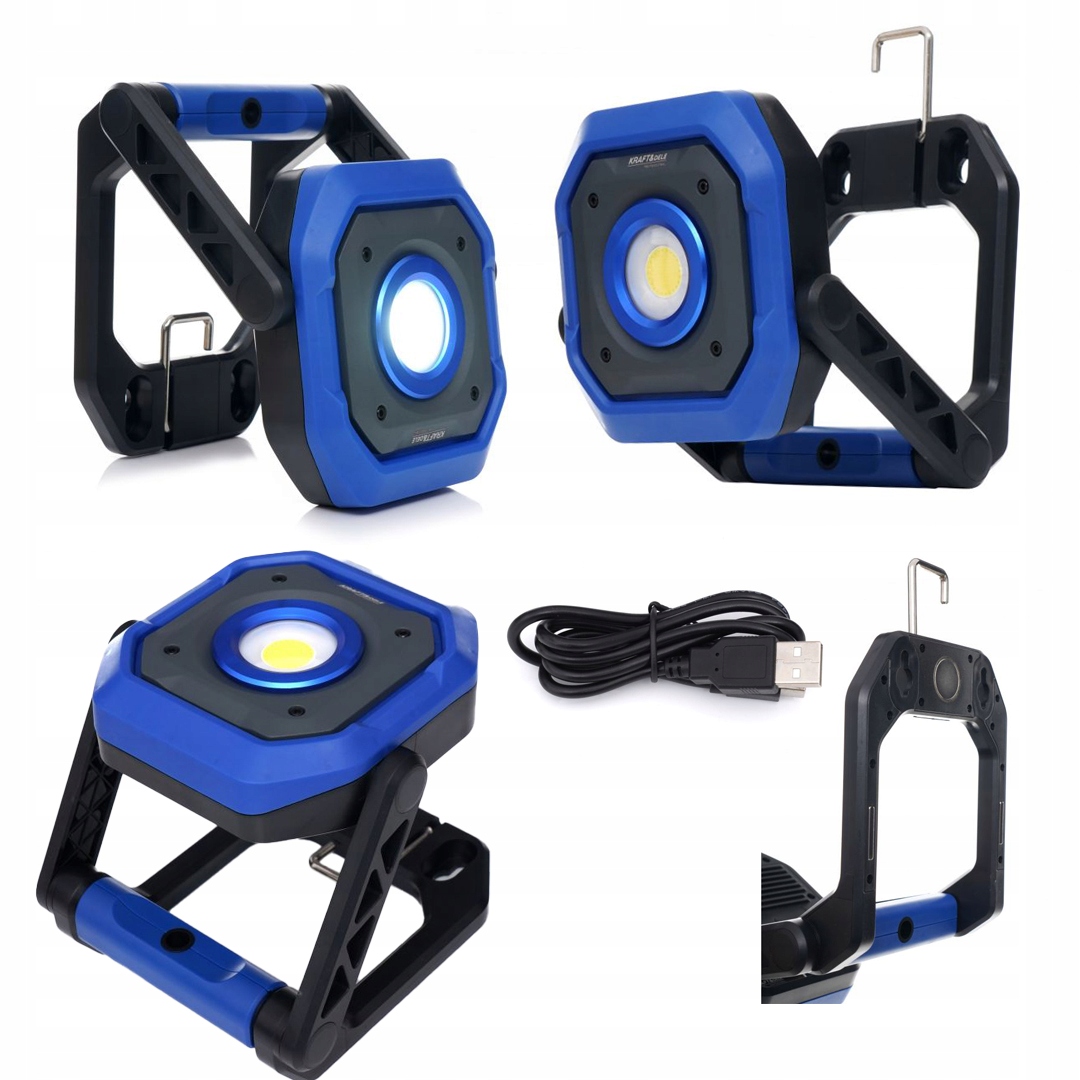 Led dielenská lampa 2000 LM Batéria 4000 m Ah Magnety Usb-c Kraft&Dele