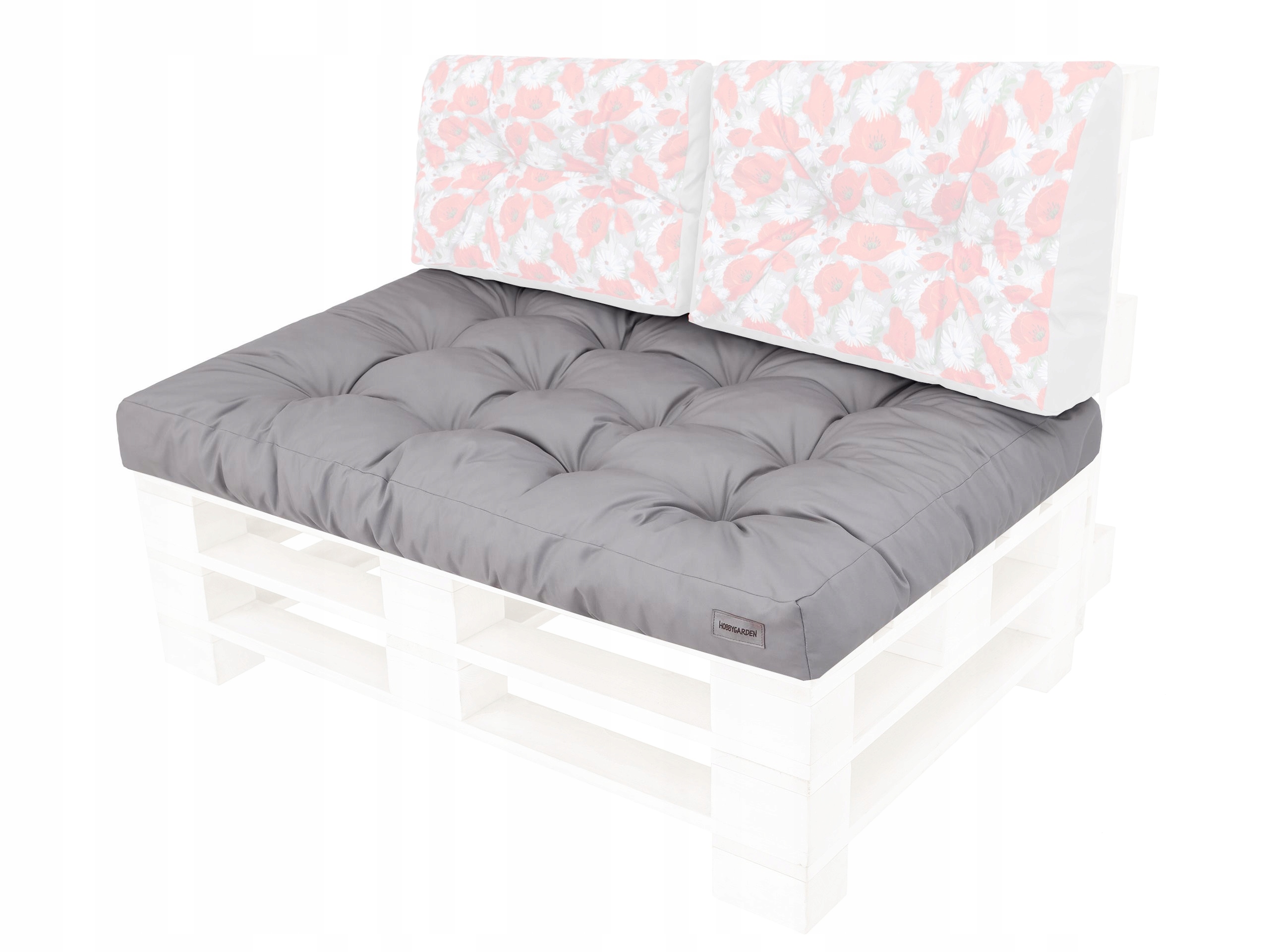 Veľký matrac na sedadlo Lavice s paletami 120 x 80 cm