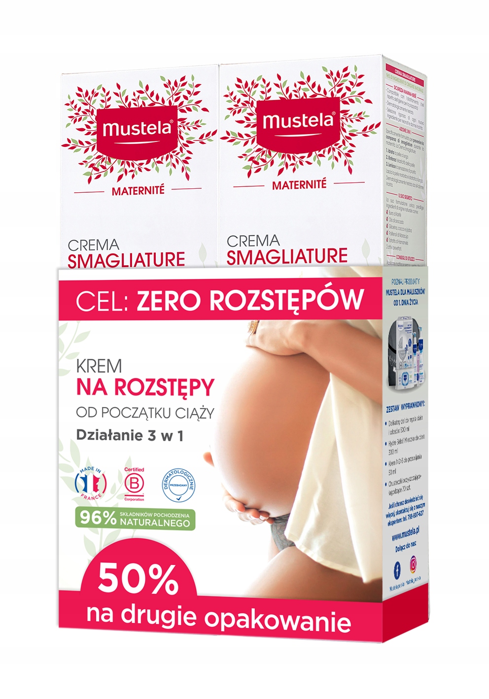 

Mustela Maternite 2 x 250 ml krem na rozstępy