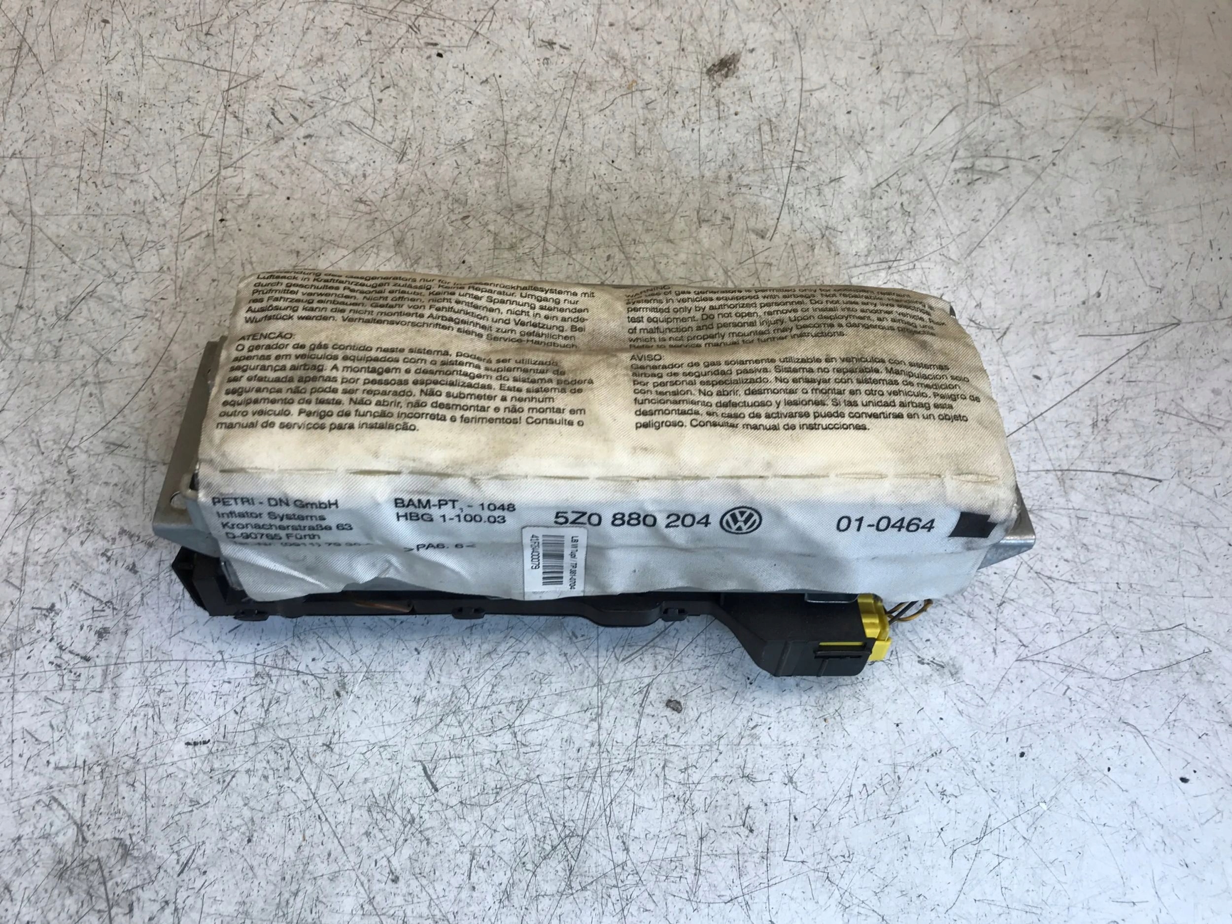 airbag airbag passeggeri VW FOX 5Z0880204