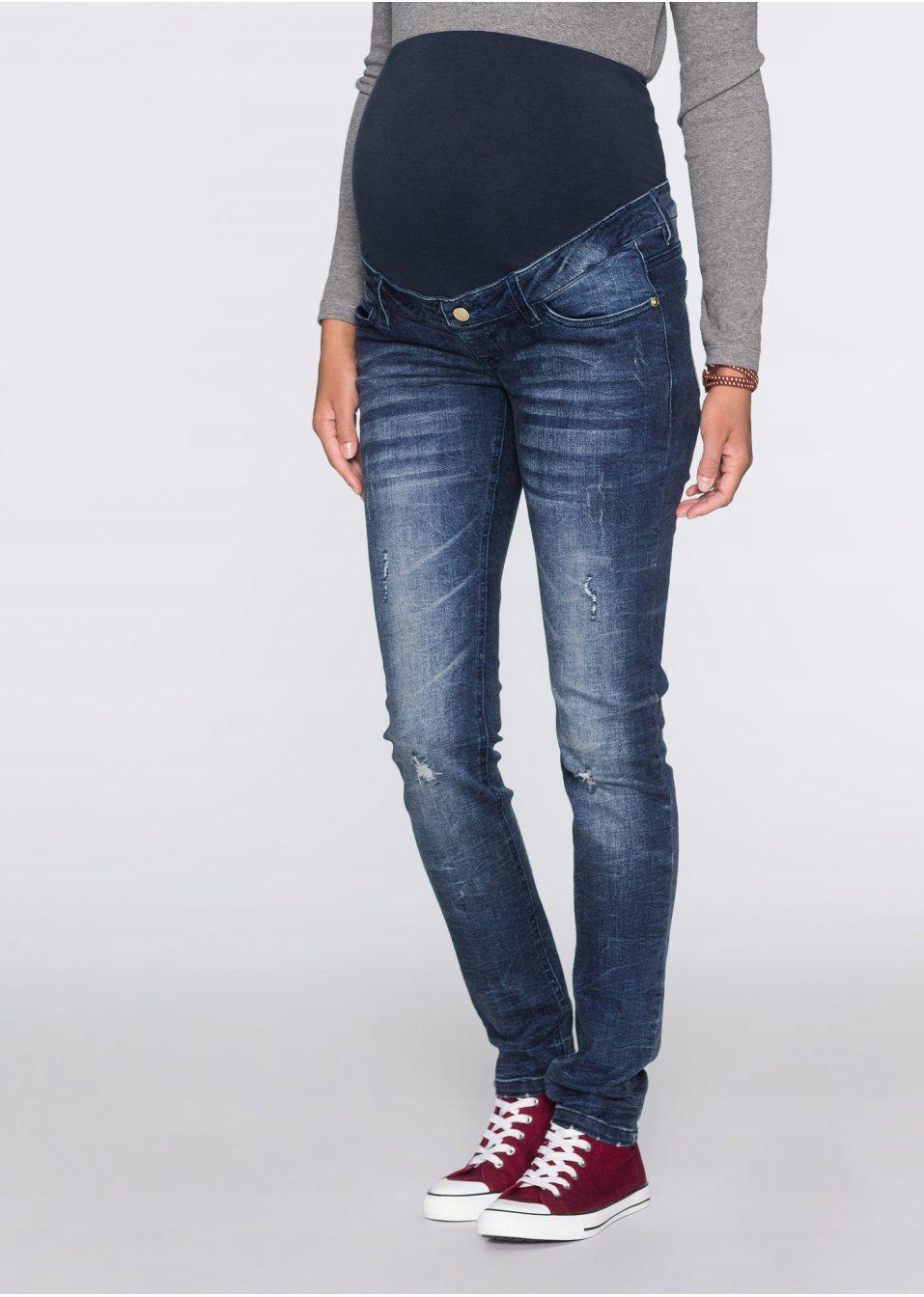 L98330 A17 SPODNIE CIĄŻOWE JEANS 50