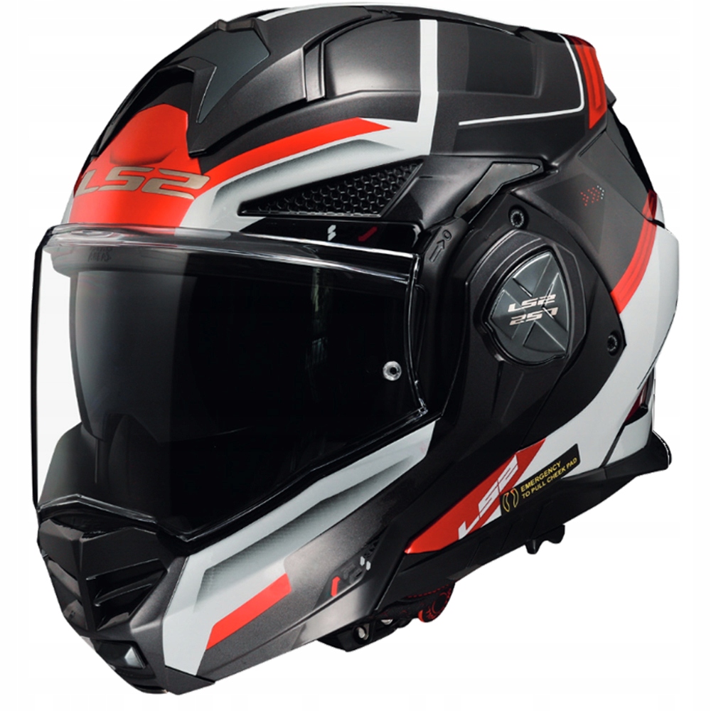 Motocyklová prilba LS2 Čeľusťová Advant X Spectrum Black White Red FF901