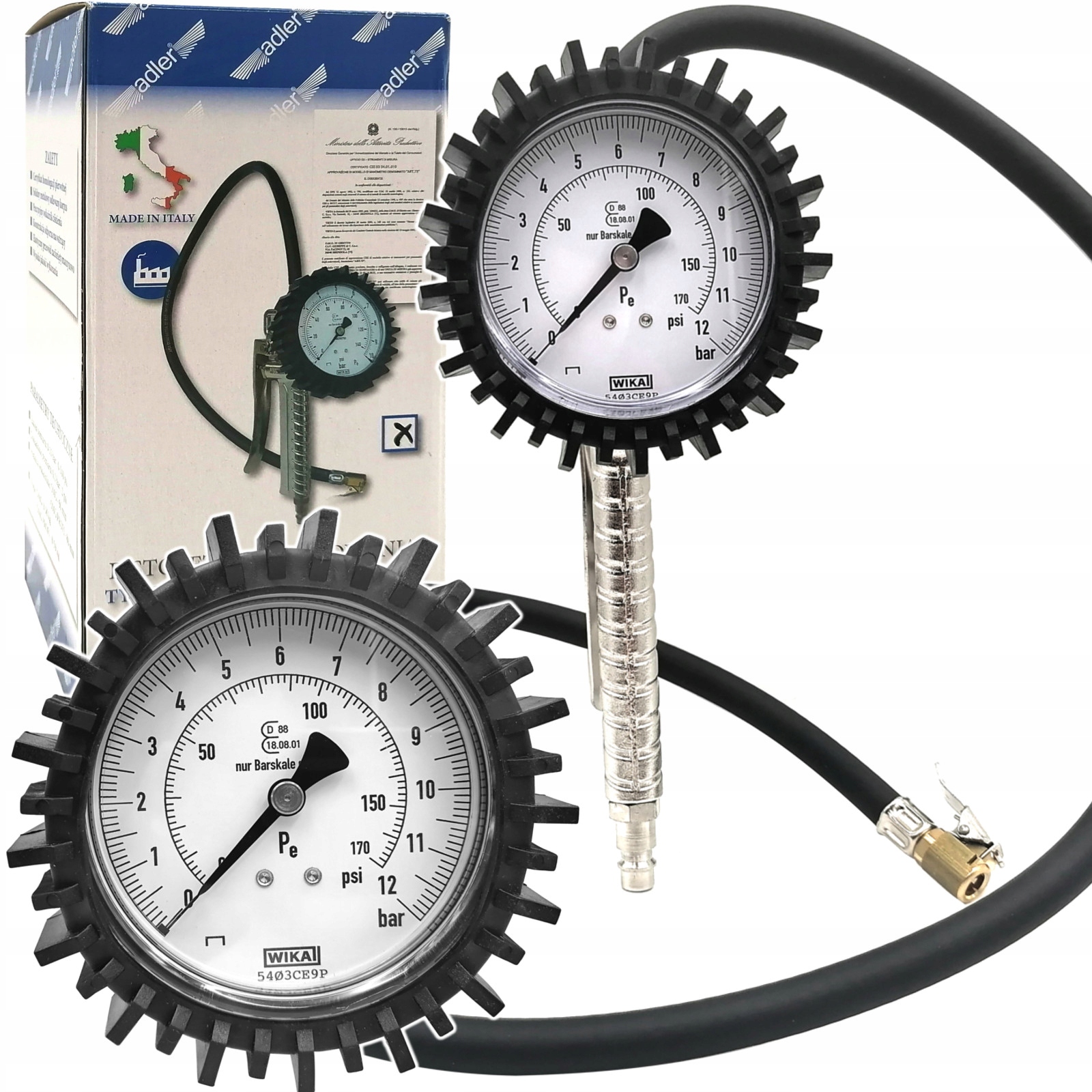 PISTOLET DO POMPOWANIA KÓŁ Z HOMOLOGACJĄ OMG 12bar