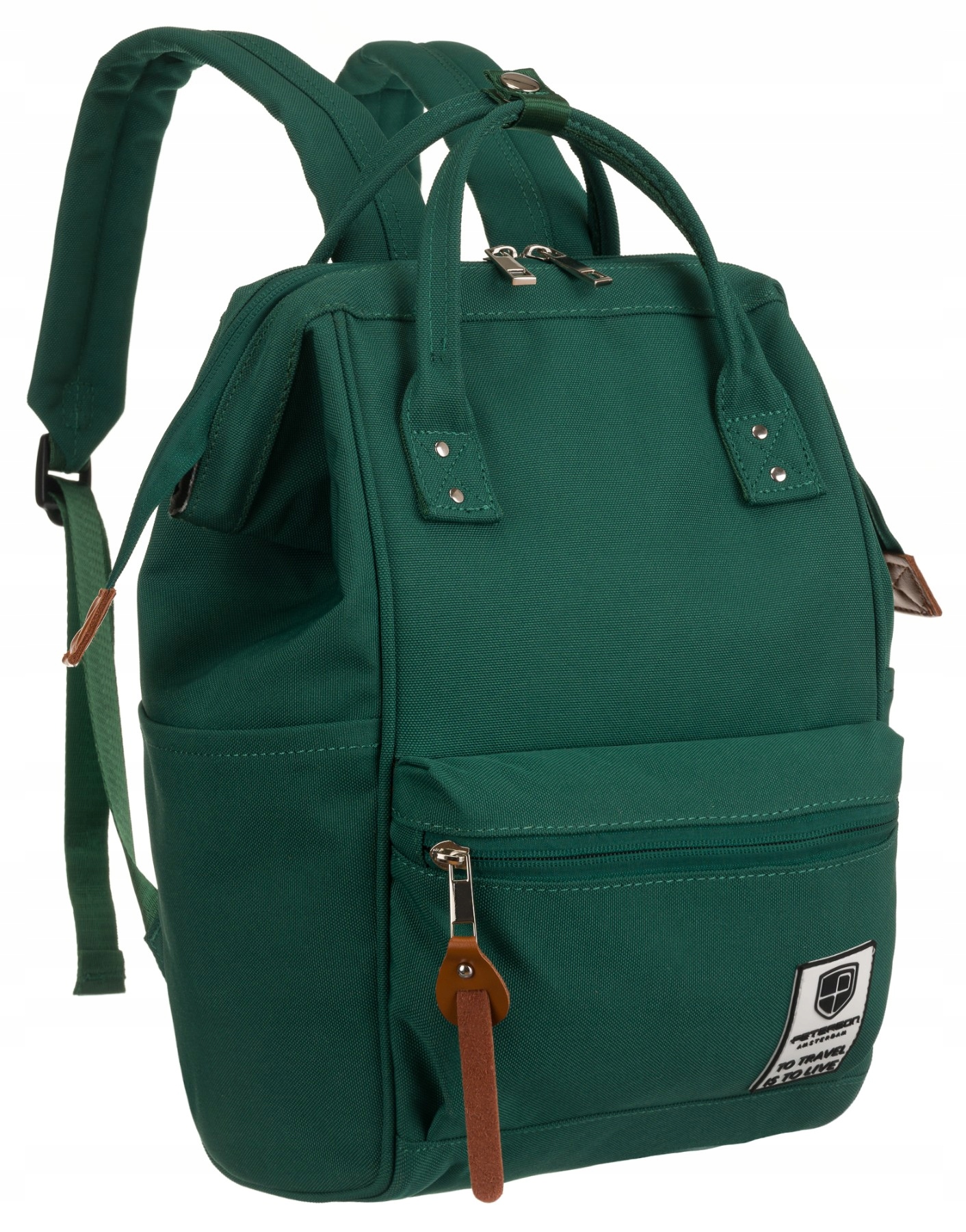 Plecak PETERSON miejski szkolny sportowy PTN 2022-2-1348 c.zielony