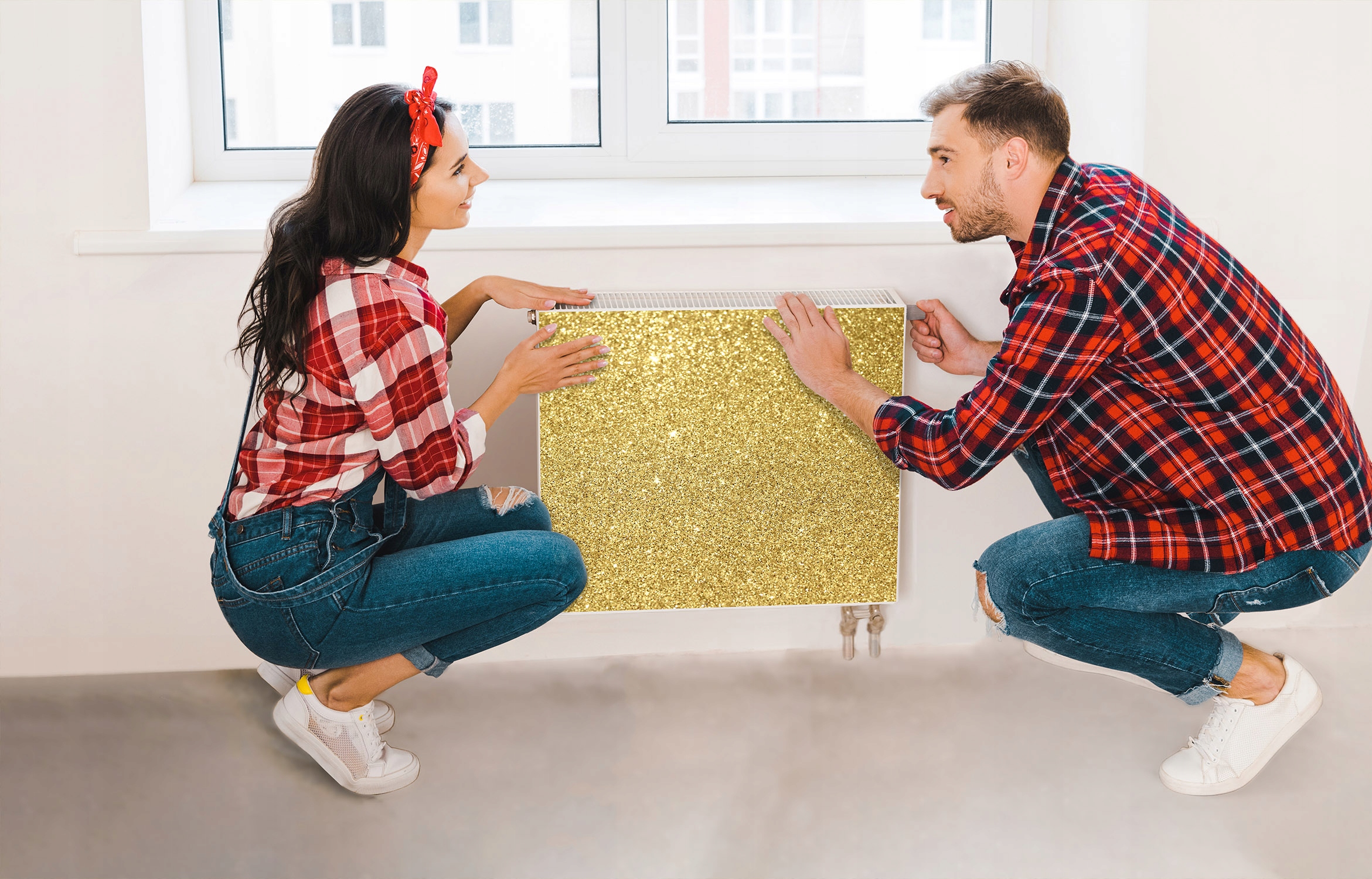 MAGNETYCZNA OSŁONA NA KALORYFER 60x60 ZŁOTA MATA MAGNES Rodzaj produkt gotowy