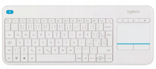 Klawiatura Bezprzewodowa Logitech K400 Plus Biała