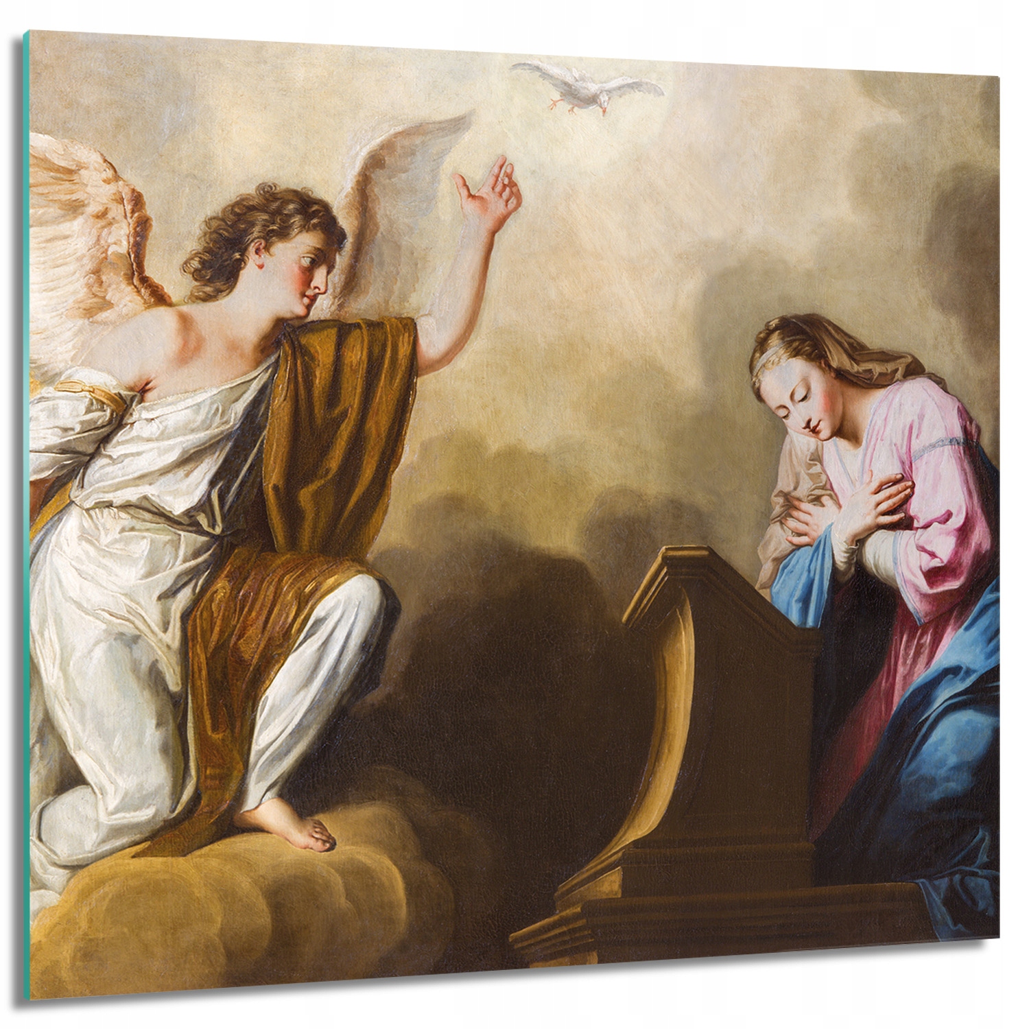 

Obraz na szkle do salonu Zwiastowanie Maryja 60x60