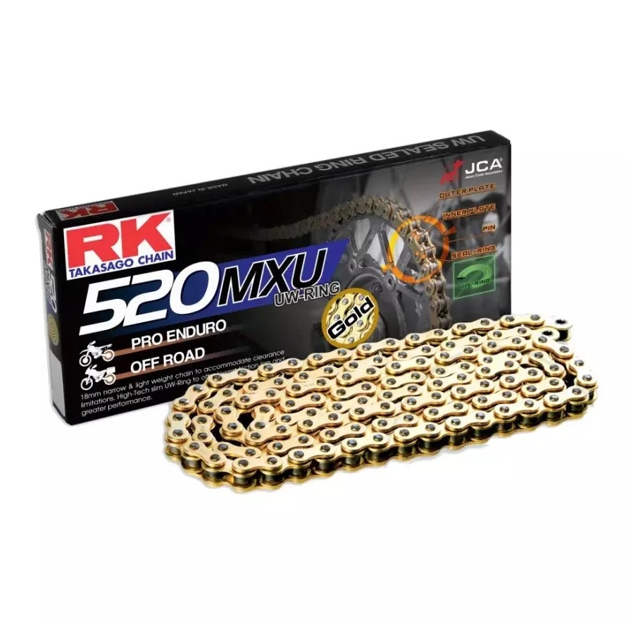 Rk Hnacia Reťaz (enduro) GB520MXU-120 (uw-ring) Svorka (clf) V Súprave