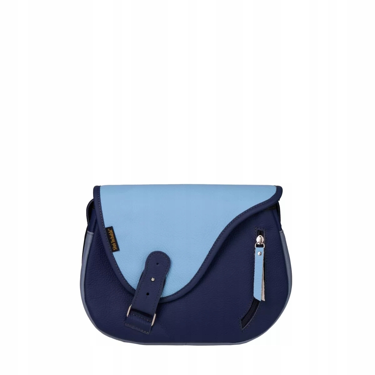 Dámská kožená kabelka přes rameno modrá Słoń Torbalski