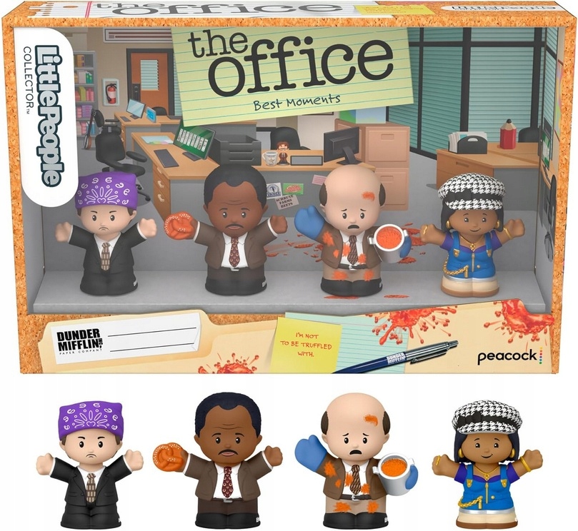 The Office Best Moments Zestaw 4 Figurki 7cm Little People z Serialu Mattel