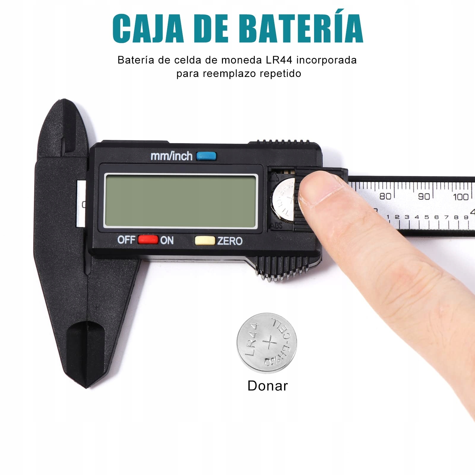 VINABO Cyfrowa Suwmiarka 150mm 6 Cal Elektroniczne Narzędzie Pomiarowe LCD — miniatura 5