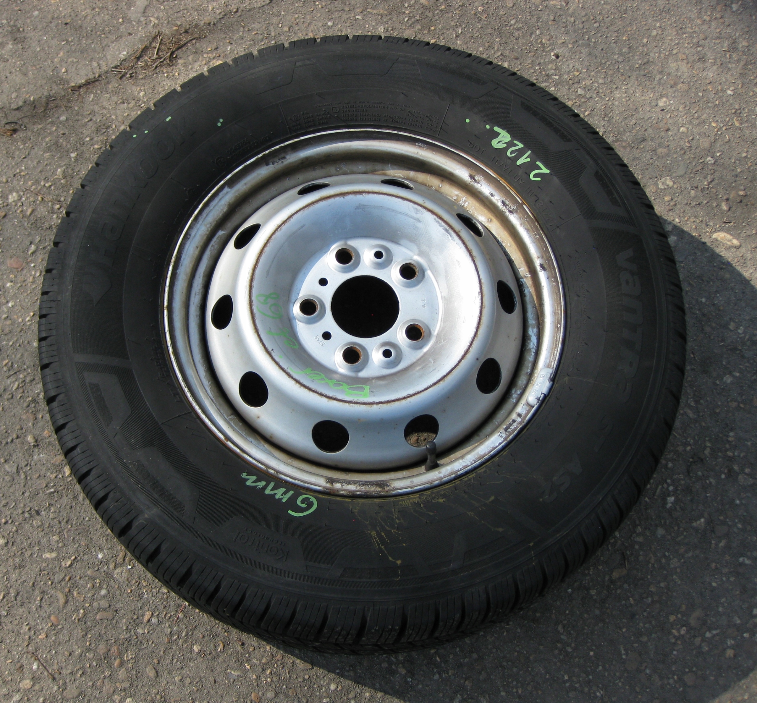 BOXER JUMPER wheel spare 225/70/15 6MM