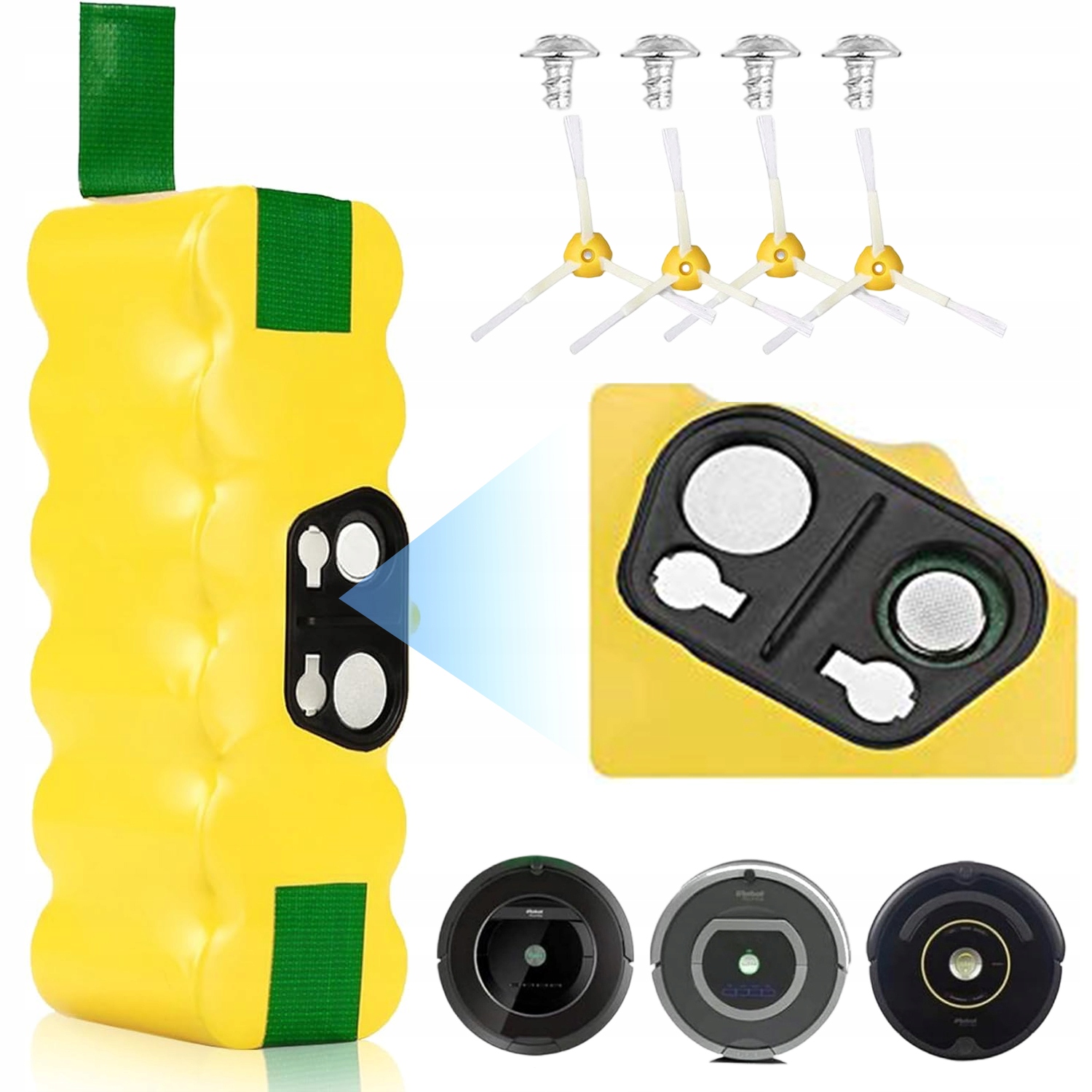 Nová baterie Akumulátor pro vysavač iRobot Roomba 500 600 800 900 14,4V