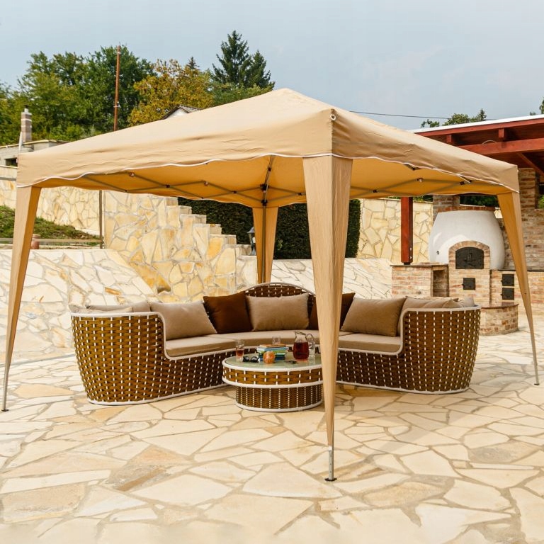 Instent Basic Zahradní párty stan, 3 x 3 m, béžový