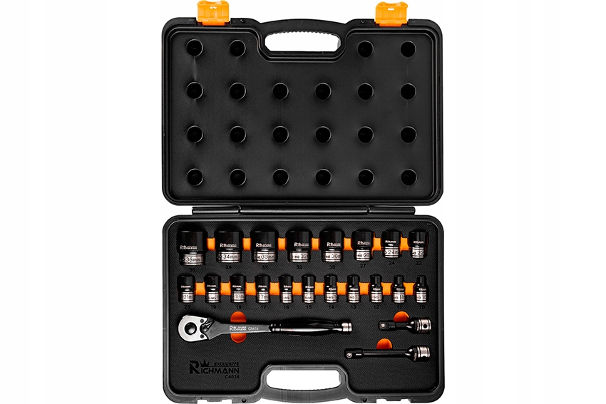 Zestaw nasadek udarowych Cr-Mo z grzechotką EAN (GTIN) 5906741640343