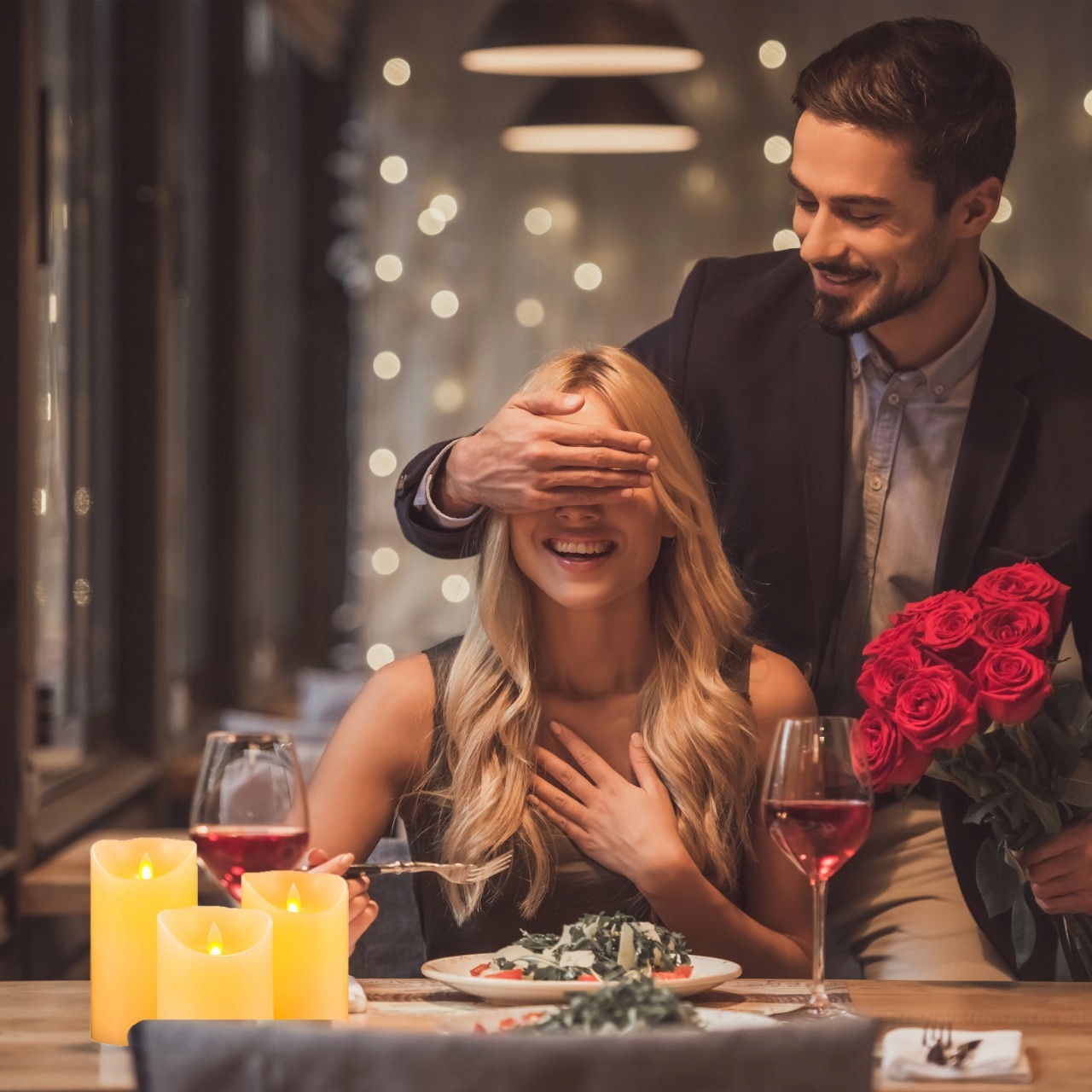 ŚWIECE LED RGB KOLOROWE ŚWIECZKI NA PILOT ZESTAW Szerokość świecy 7.5 mm