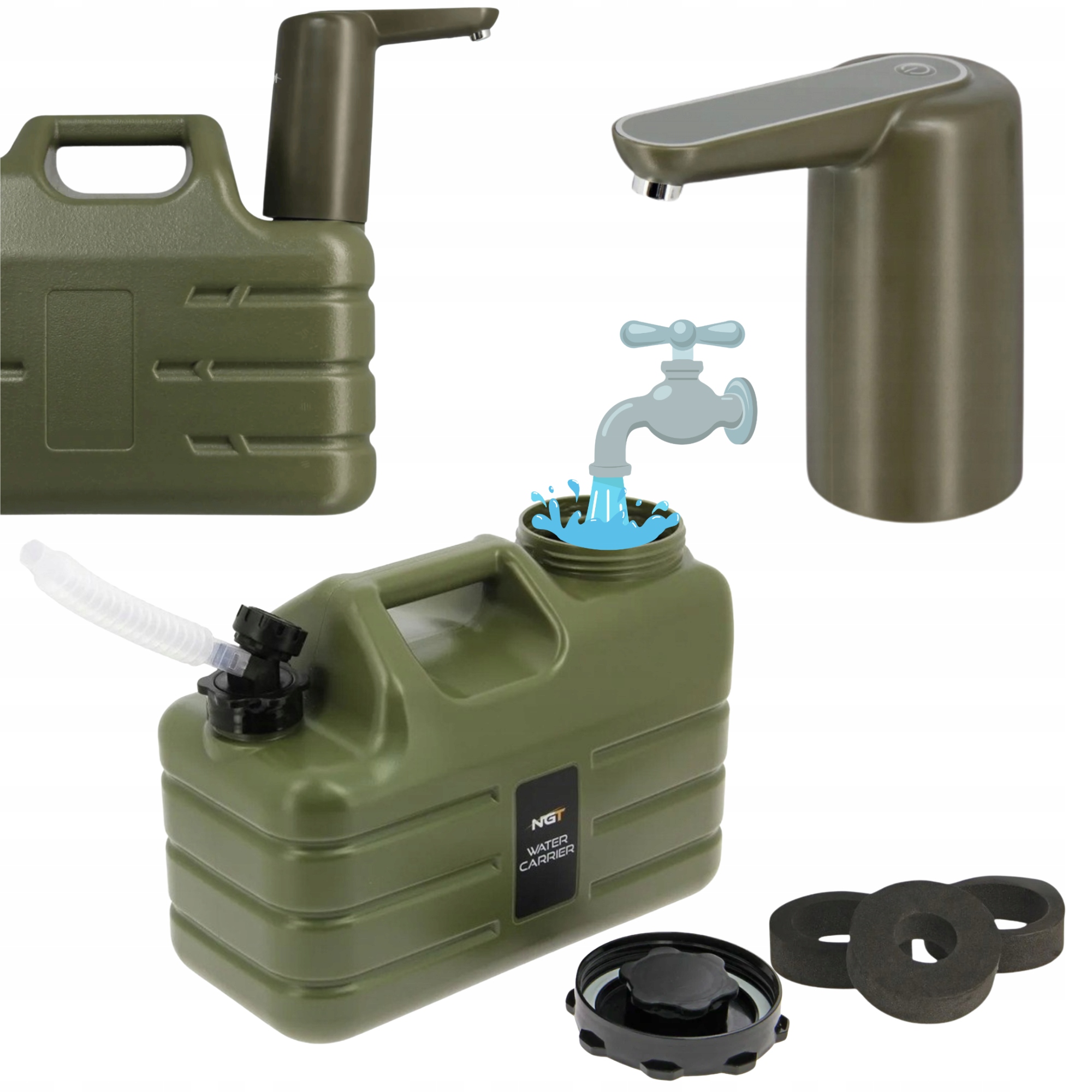 Ngt Kanister Na Wodę 11L Pompka Elektryczna Set Zestaw