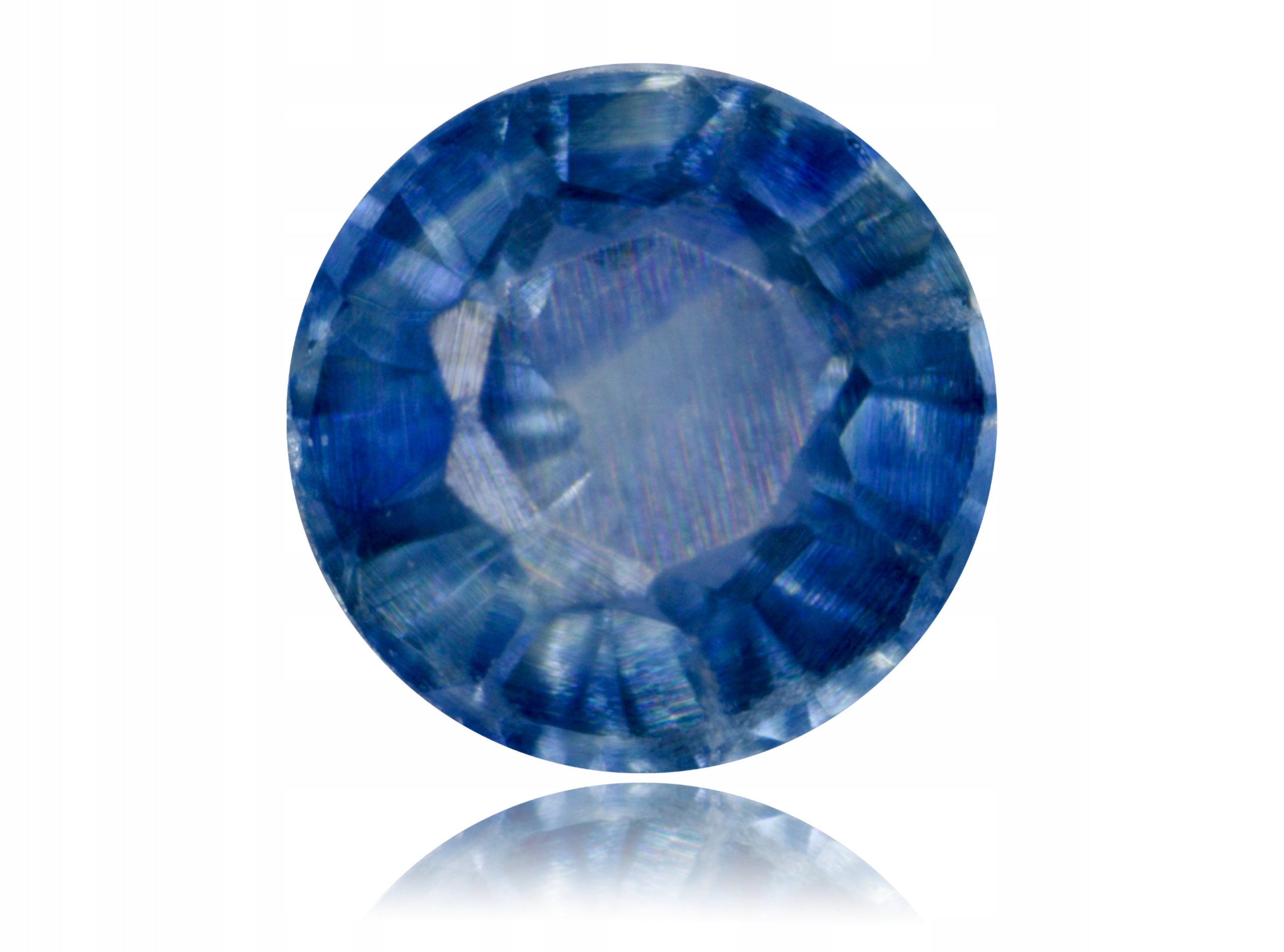 Safír 0.18ct Modrý Kulatý eCertifikát Wbd