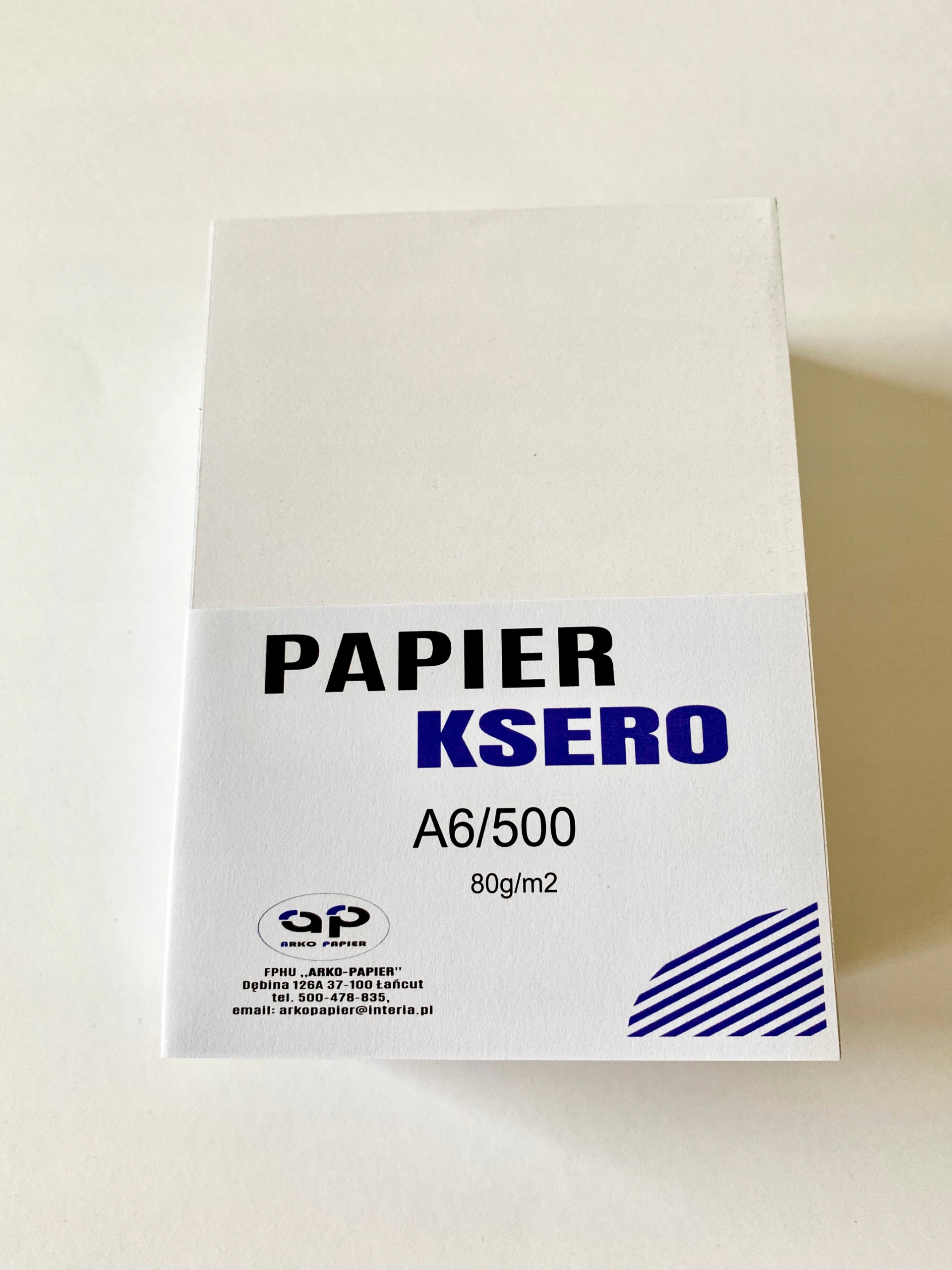 

Papier Ksero Biały A6 80g 500 kartek